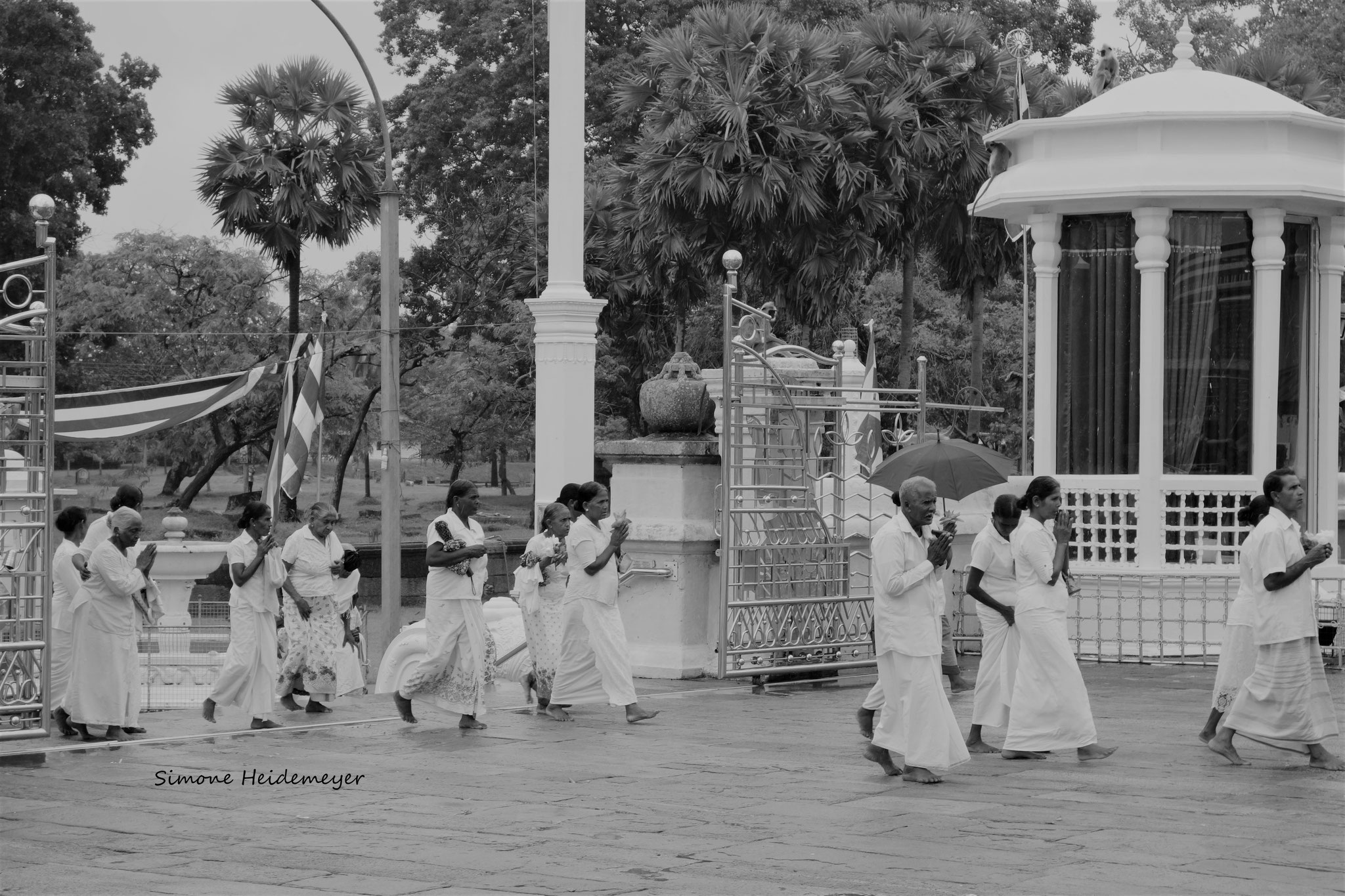 Tempelgang in Kandy, Srilanka