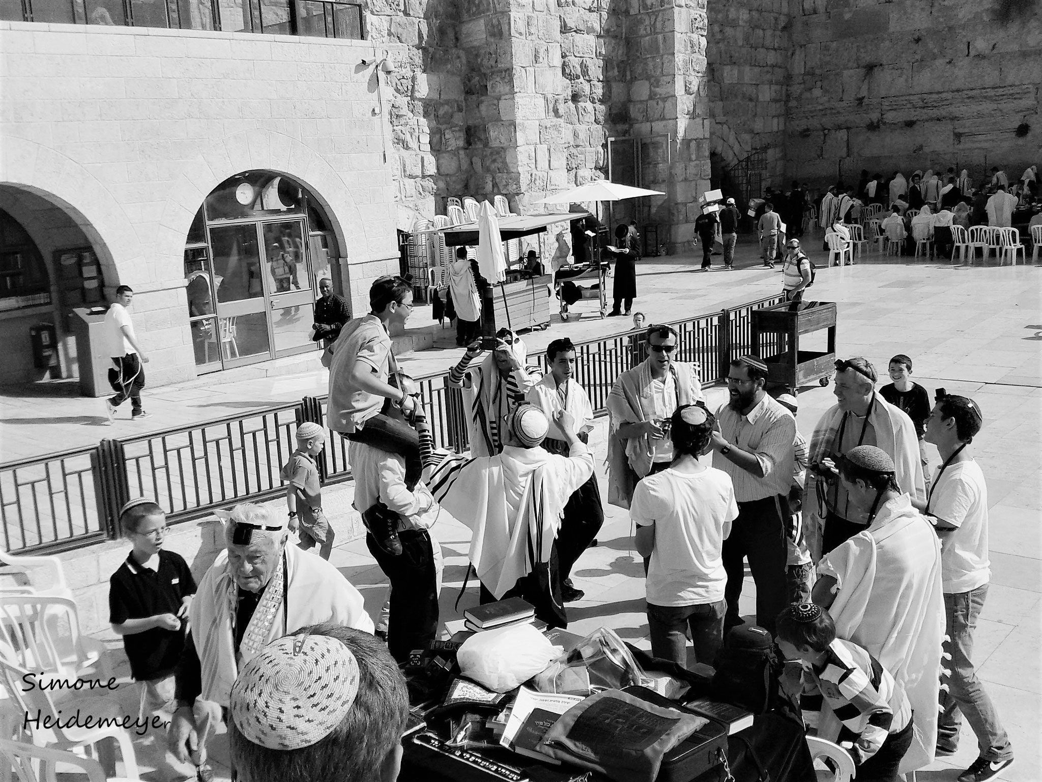 Familienfeier an der Klagemauer, Jerusalem