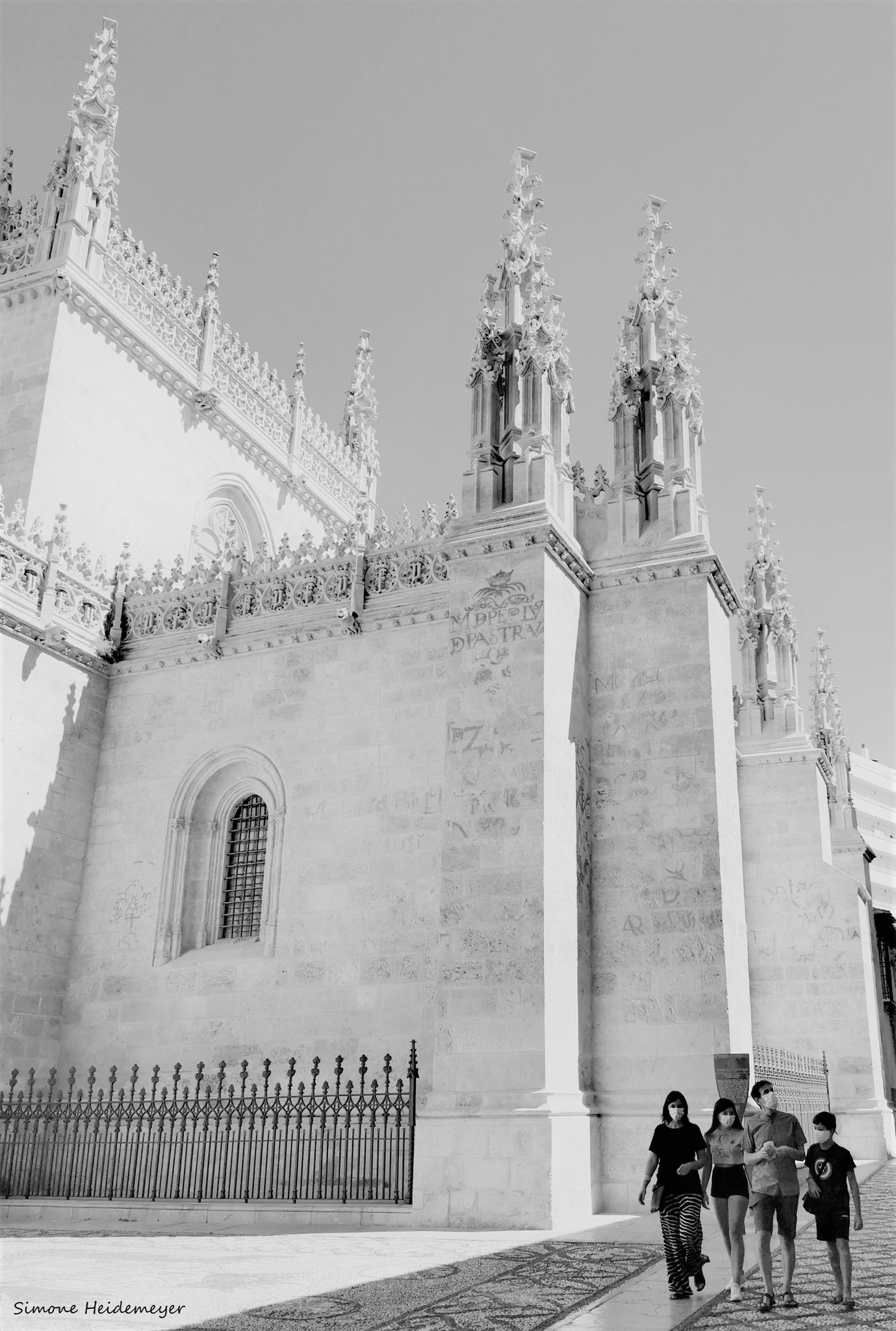 Vor der Kathedrale von Malaga