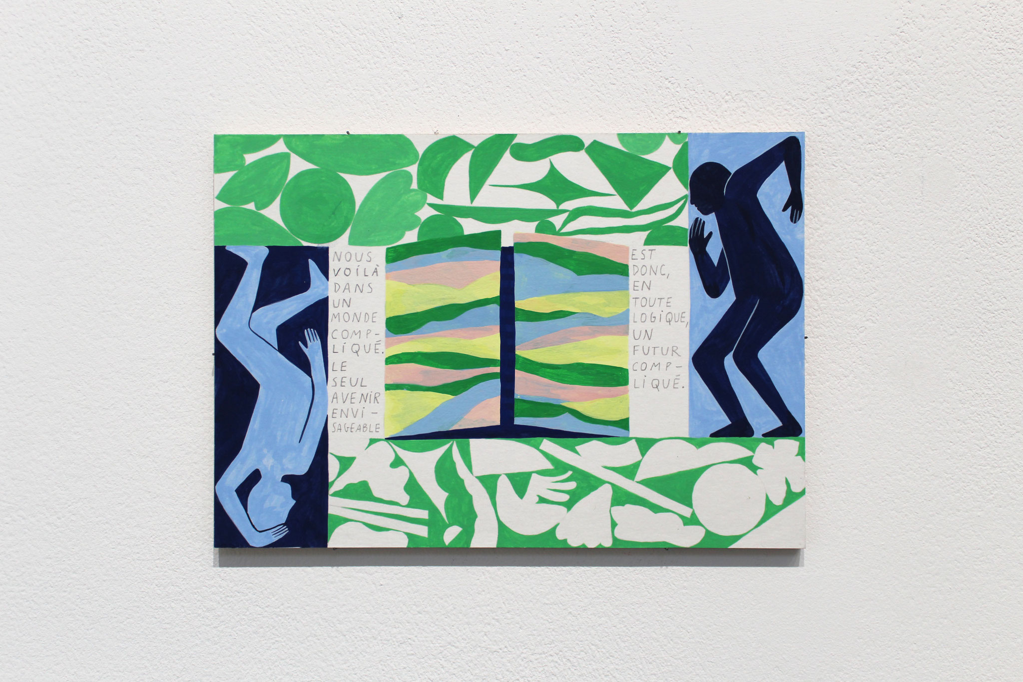 Vue de l'exposition Mathilde Rives, "L'horizon de la ligne".