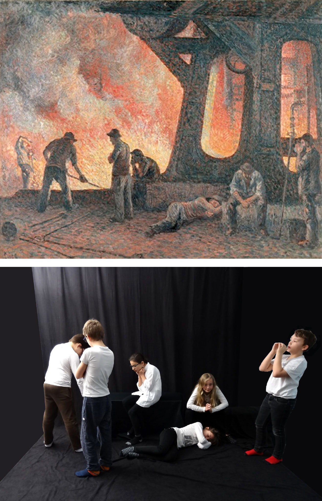 Maximilien LUCE, L'Aciérie, 1900.