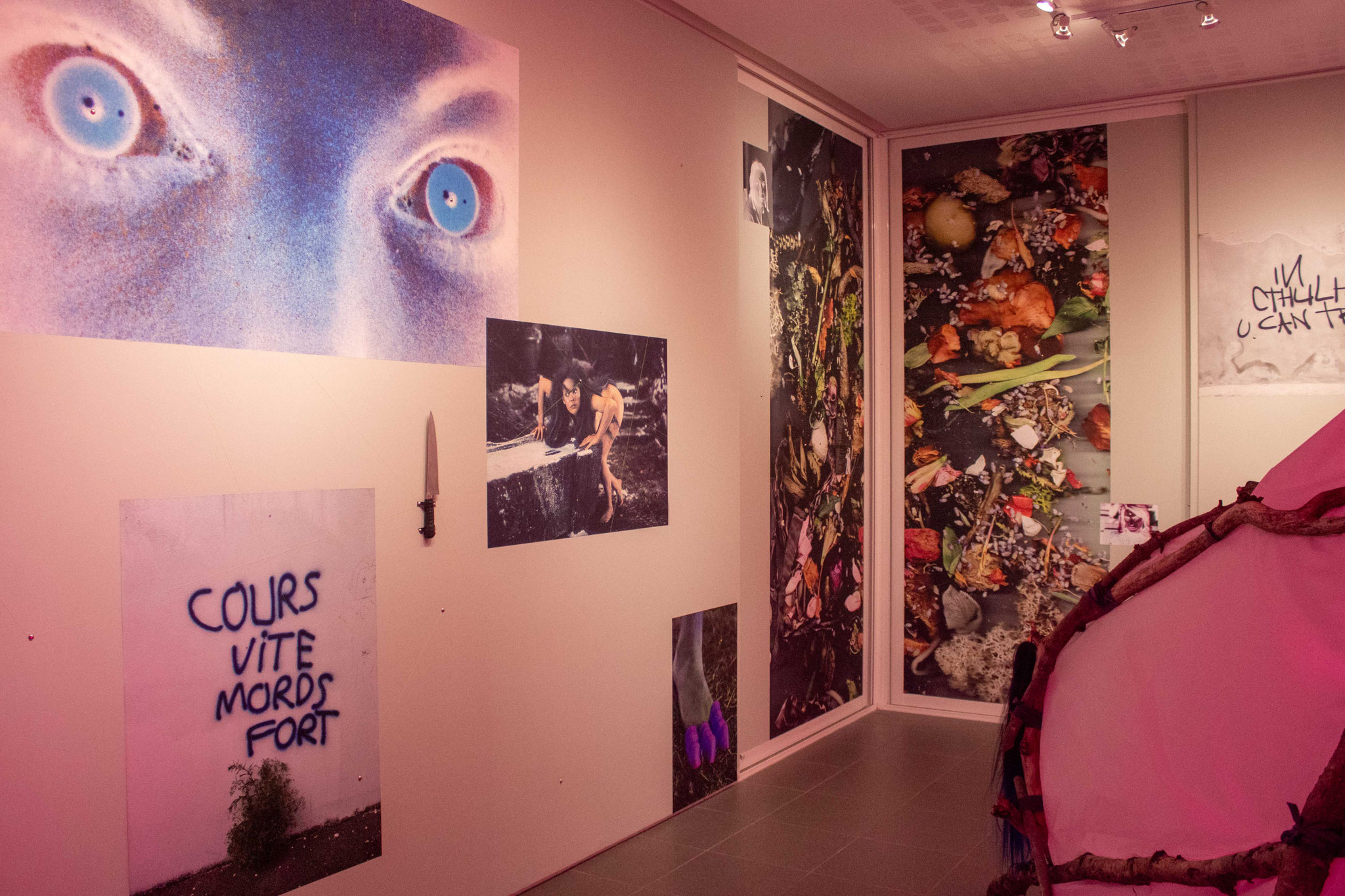 Vue de l'exposition Les enfant·es du compost de Johanna Rocard