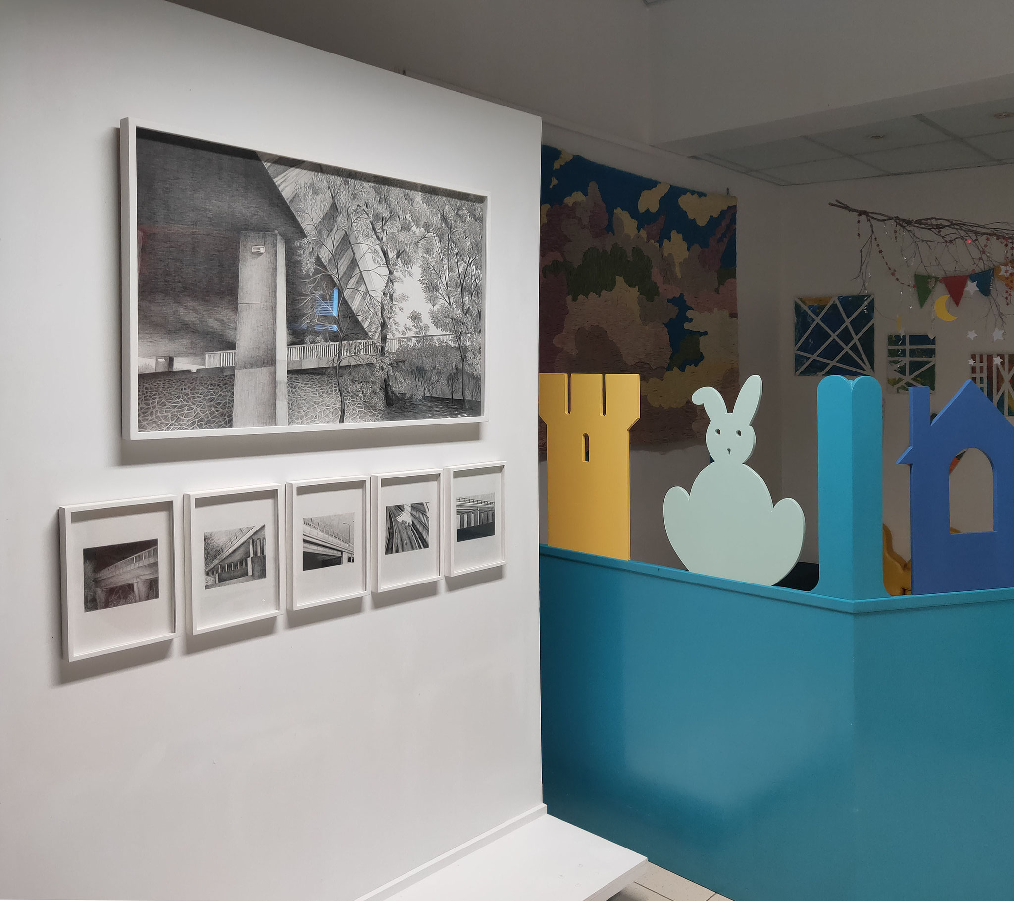 Vue de l'exposition Dorian Cohen, Les images grisées