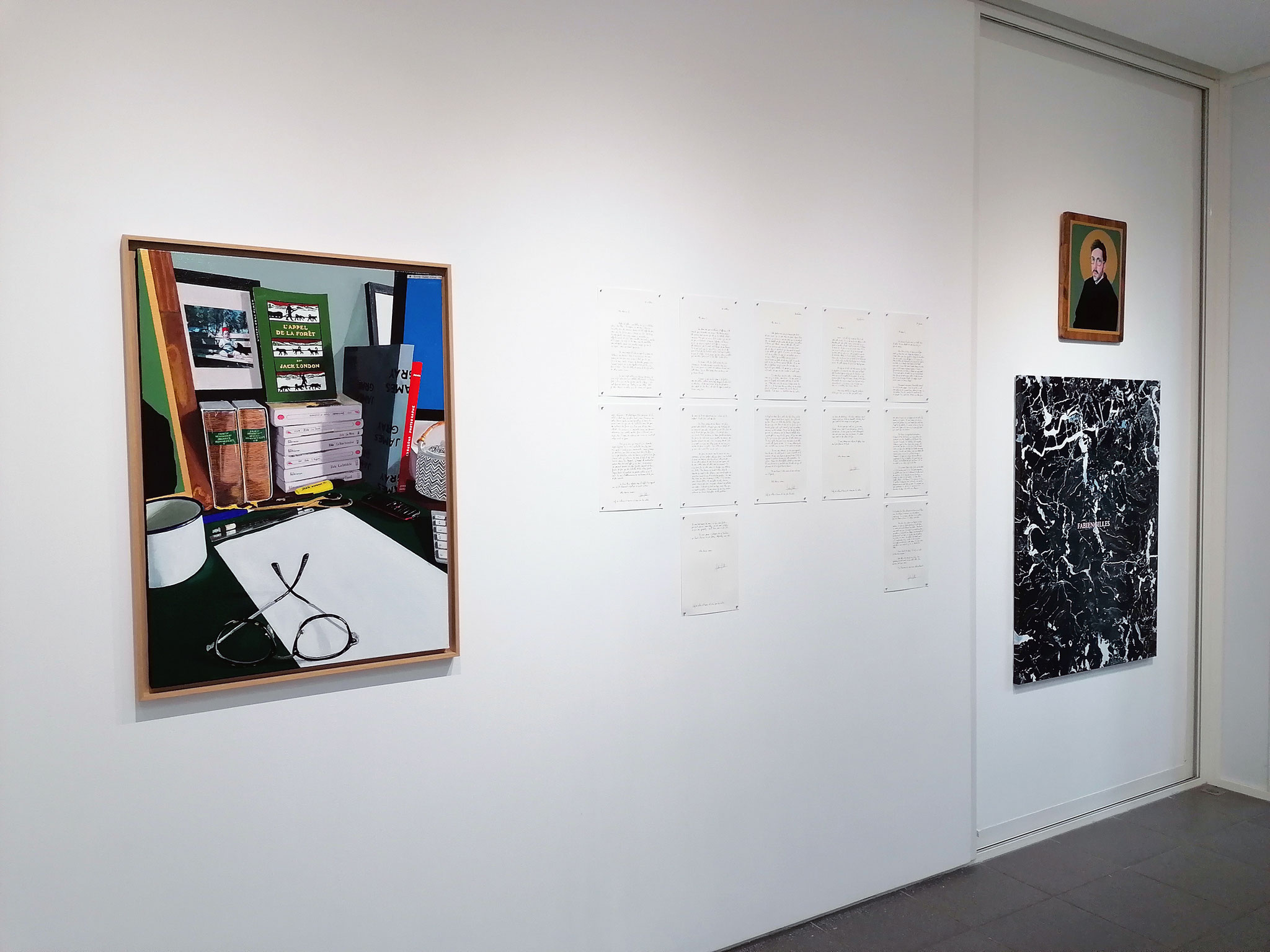 Vue de l'exposition Fabien Gilles, AVE