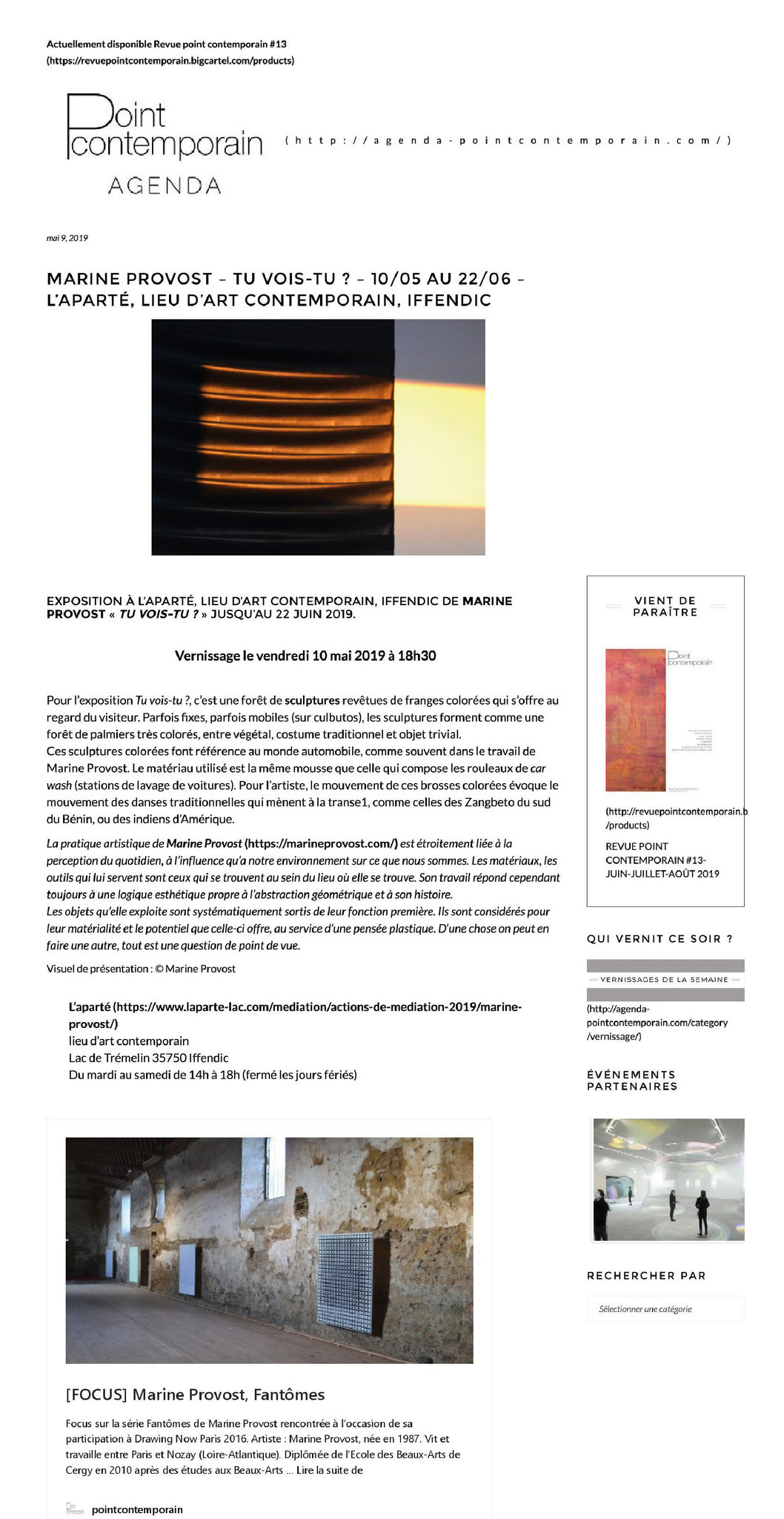 Article Point Art Contemporain