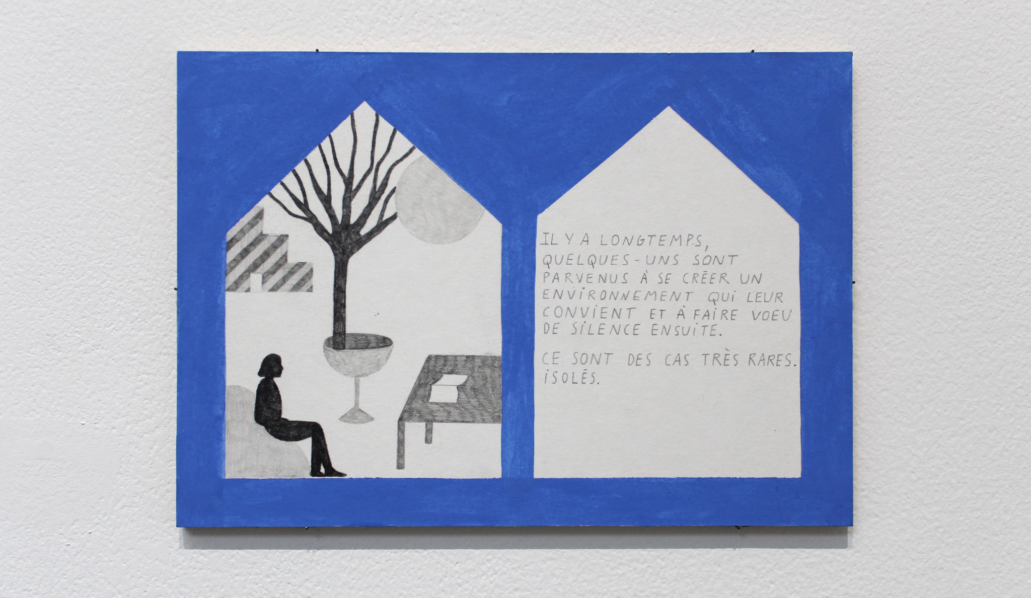 Vue de l'exposition Mathilde Rives, "L'horizon de la ligne".