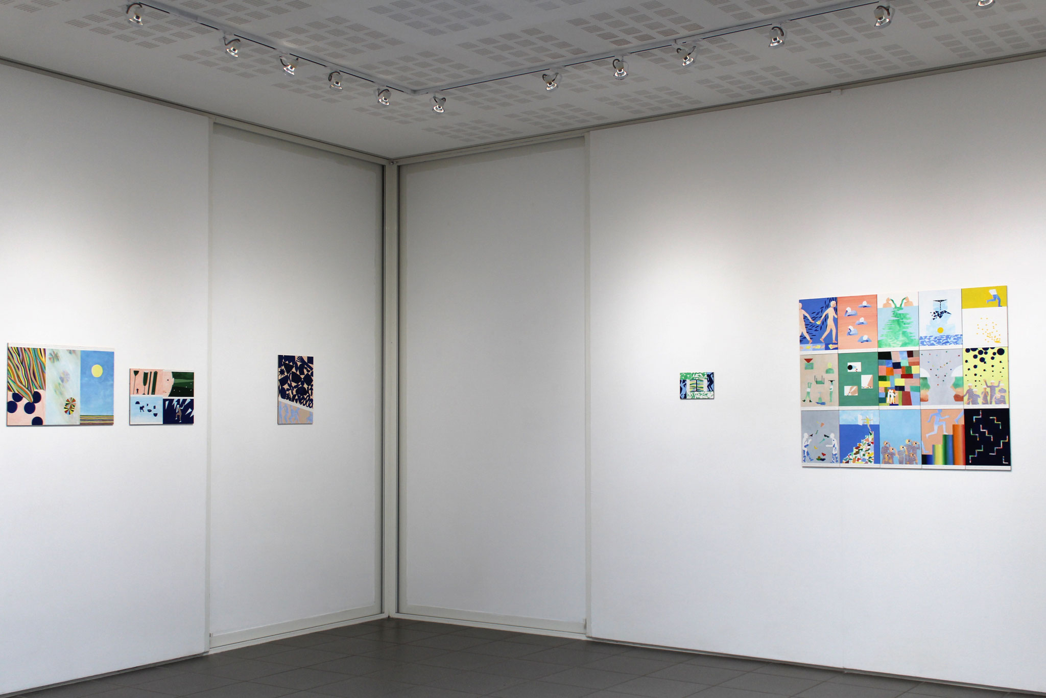 Vue de l'exposition Mathilde Rives, "L'horizon de la ligne".