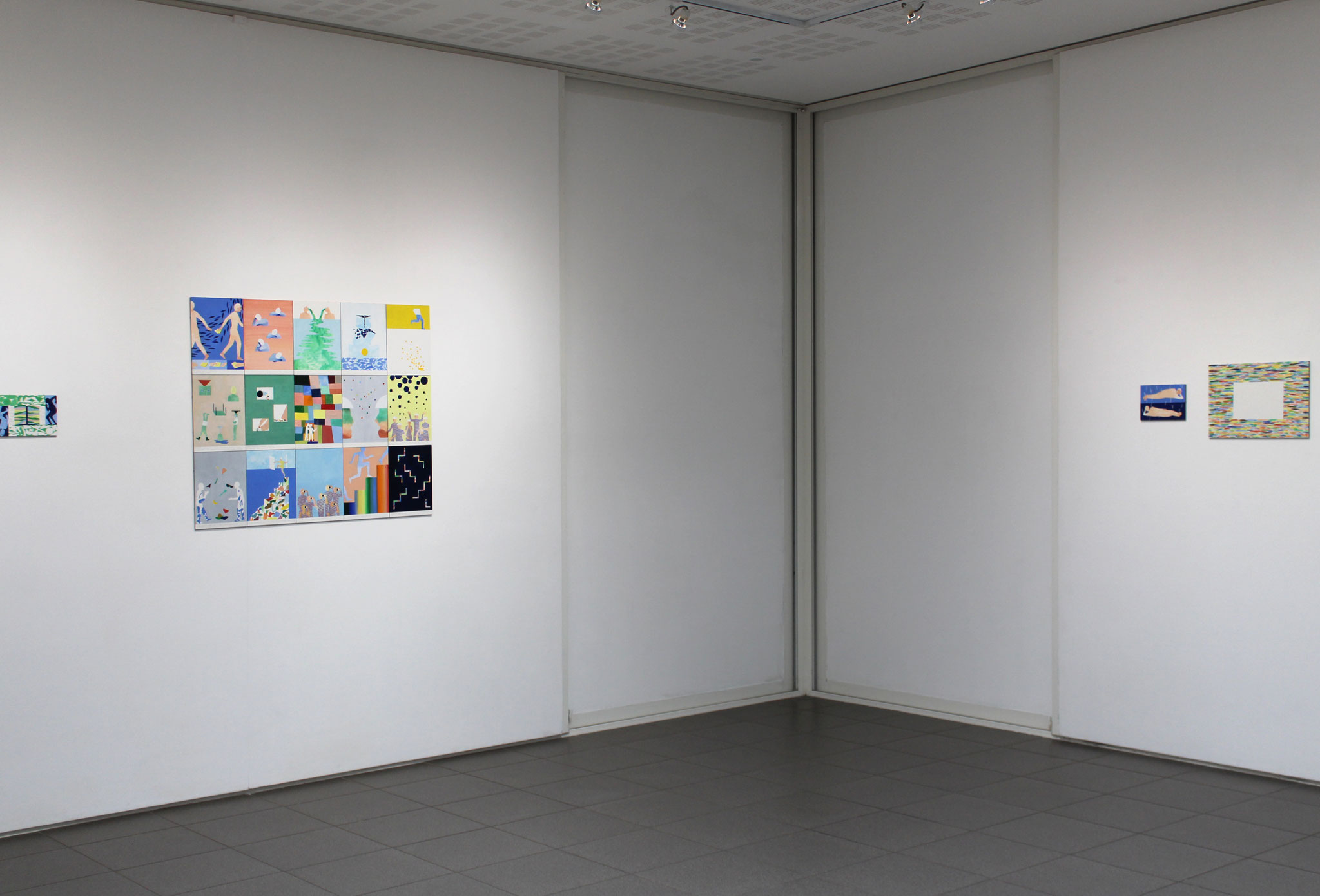 Vue de l'exposition Mathilde Rives, "L'horizon de la ligne".vvv