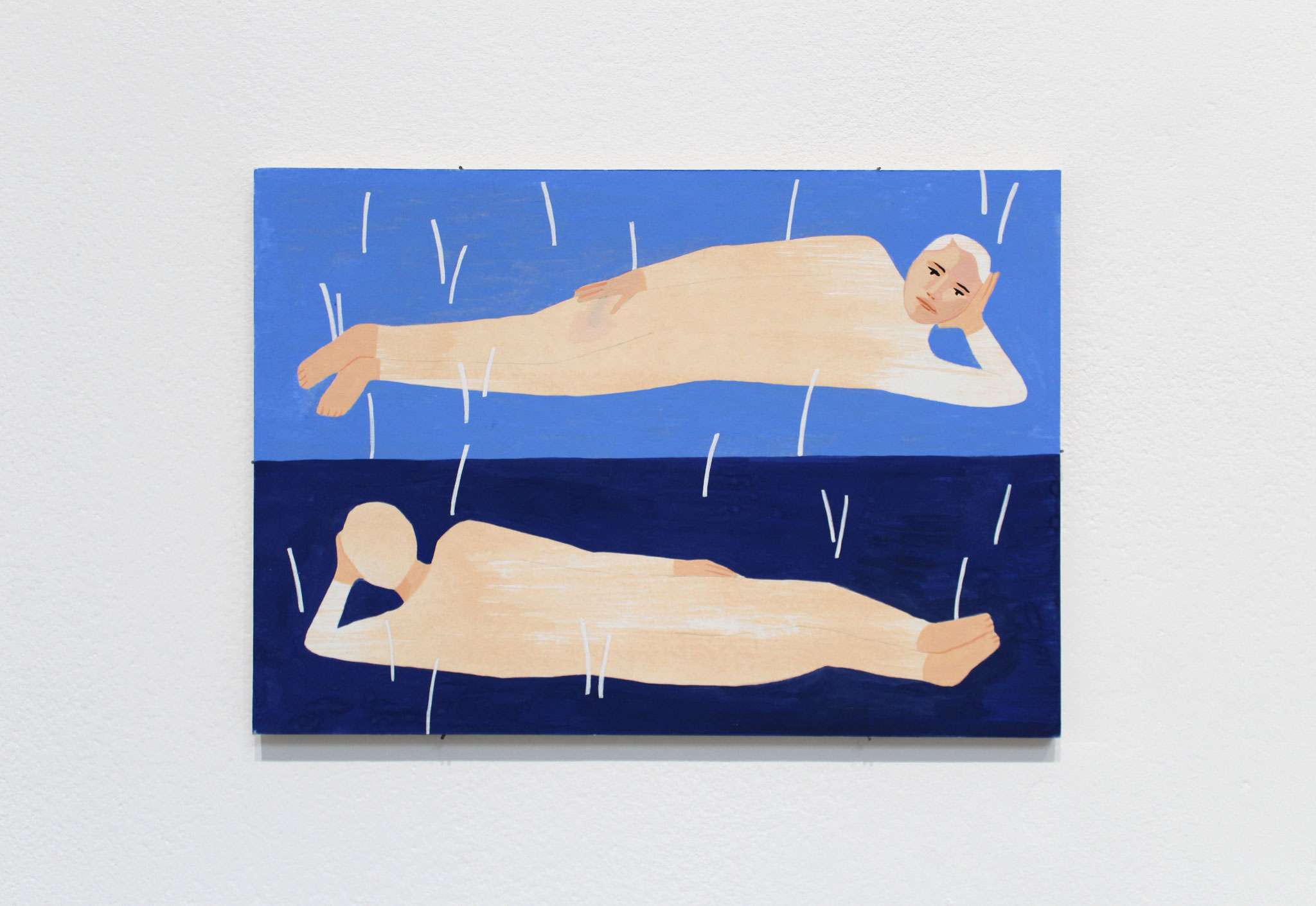 Vue de l'exposition Mathilde Rives, "L'horizon de la ligne".