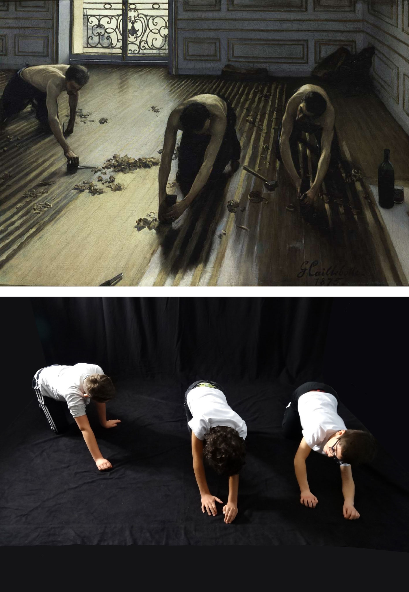 Gustave CAILLEBOTTE, Les Raboteurs de parquet, 1875.