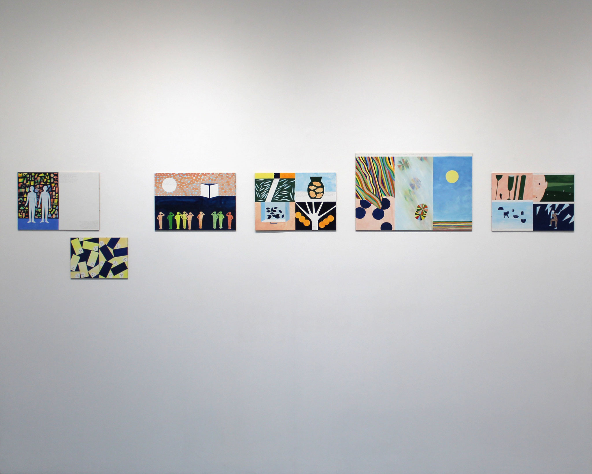 Vue de l'exposition Mathilde Rives, "L'horizon de la ligne".