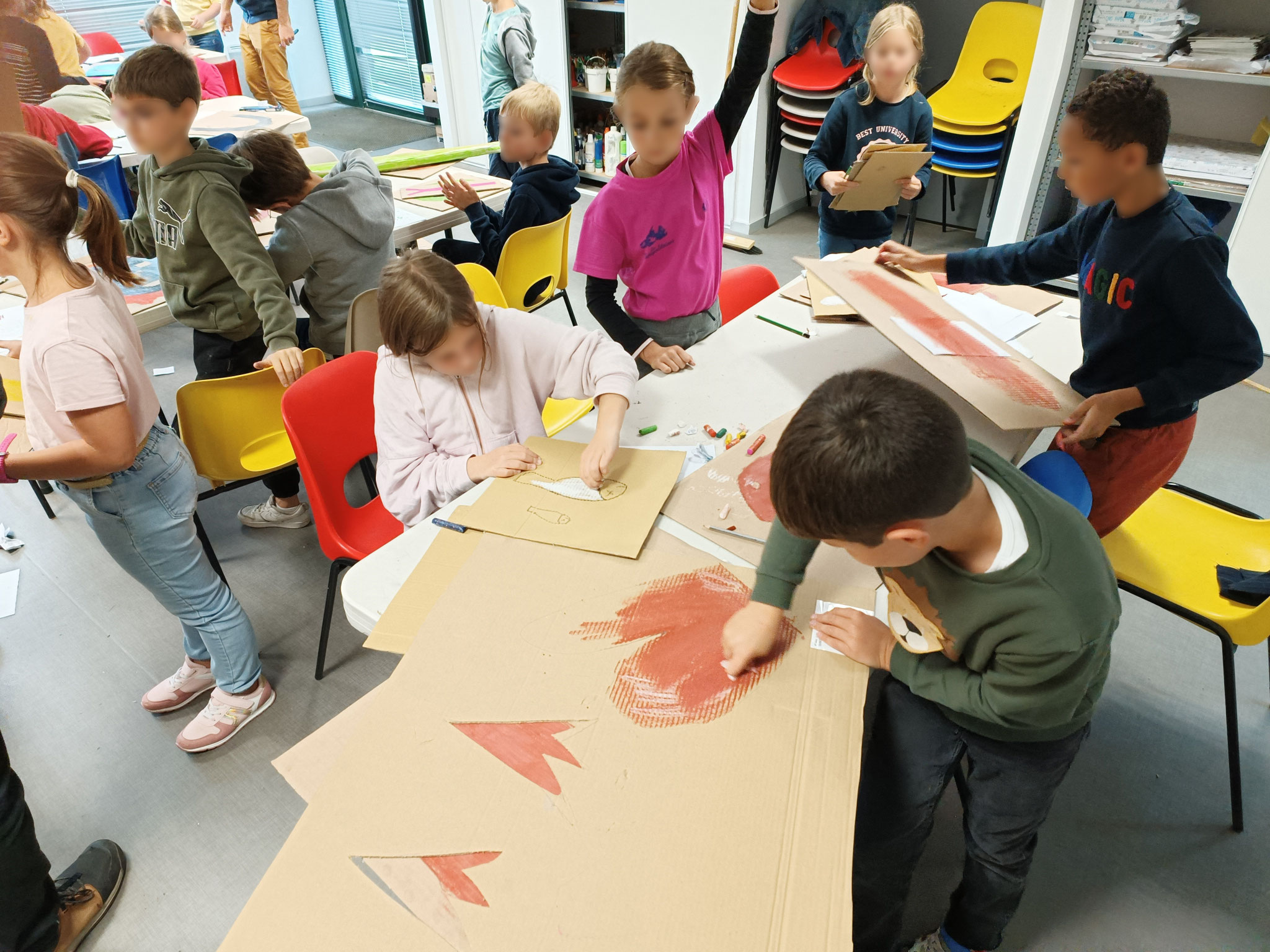 Rencontres avec les artistes et des classes du CE2 au CM1