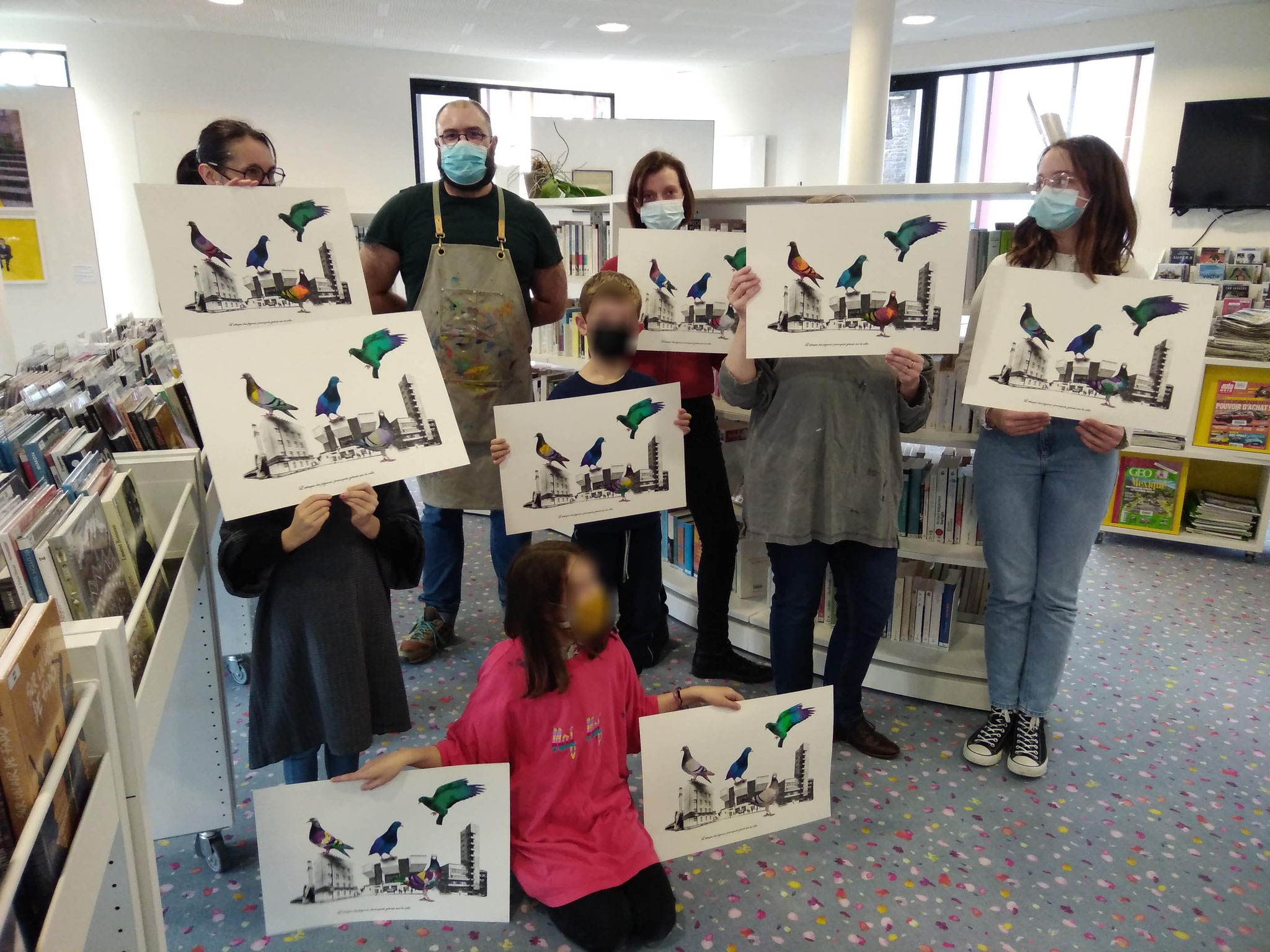 Atelier " L'attaque des pigeons-perroquets géants sur la ville " avec Julien Duporté - Médiathèque La Mosaïque des mots à Iffendic