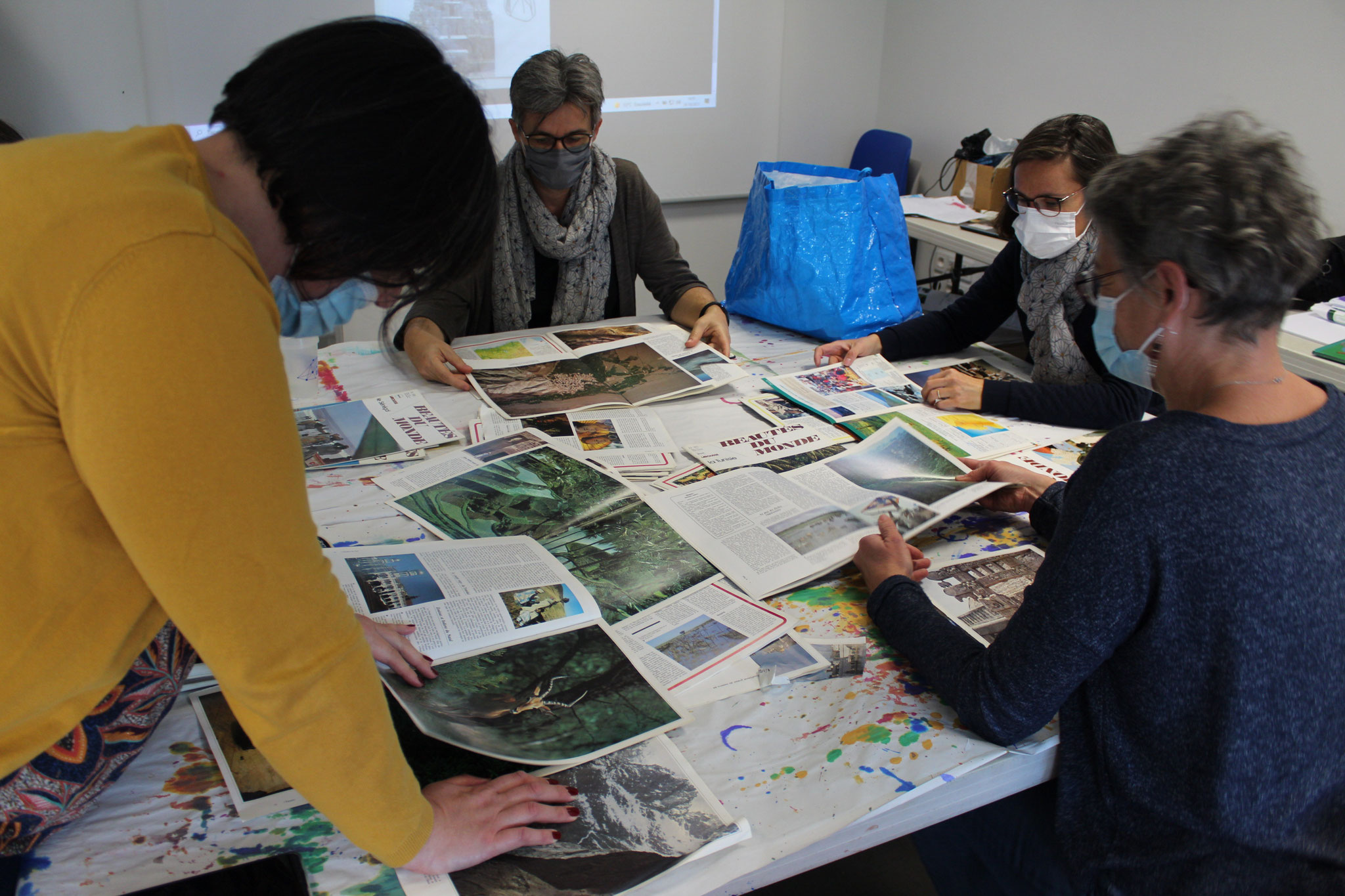 Expérimentations : découpage, collage