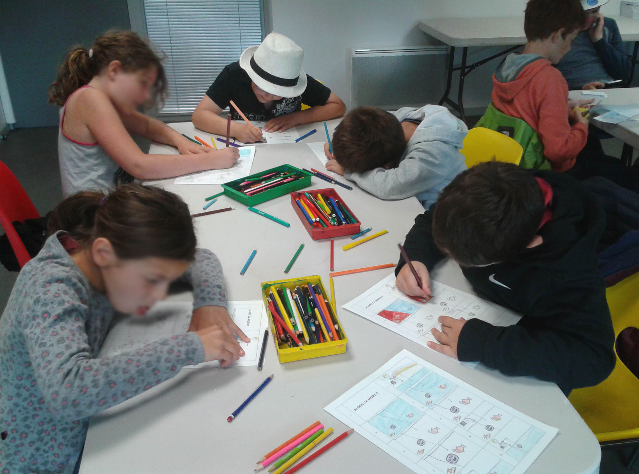 Atelier "fish book" avec les centres de loisirs