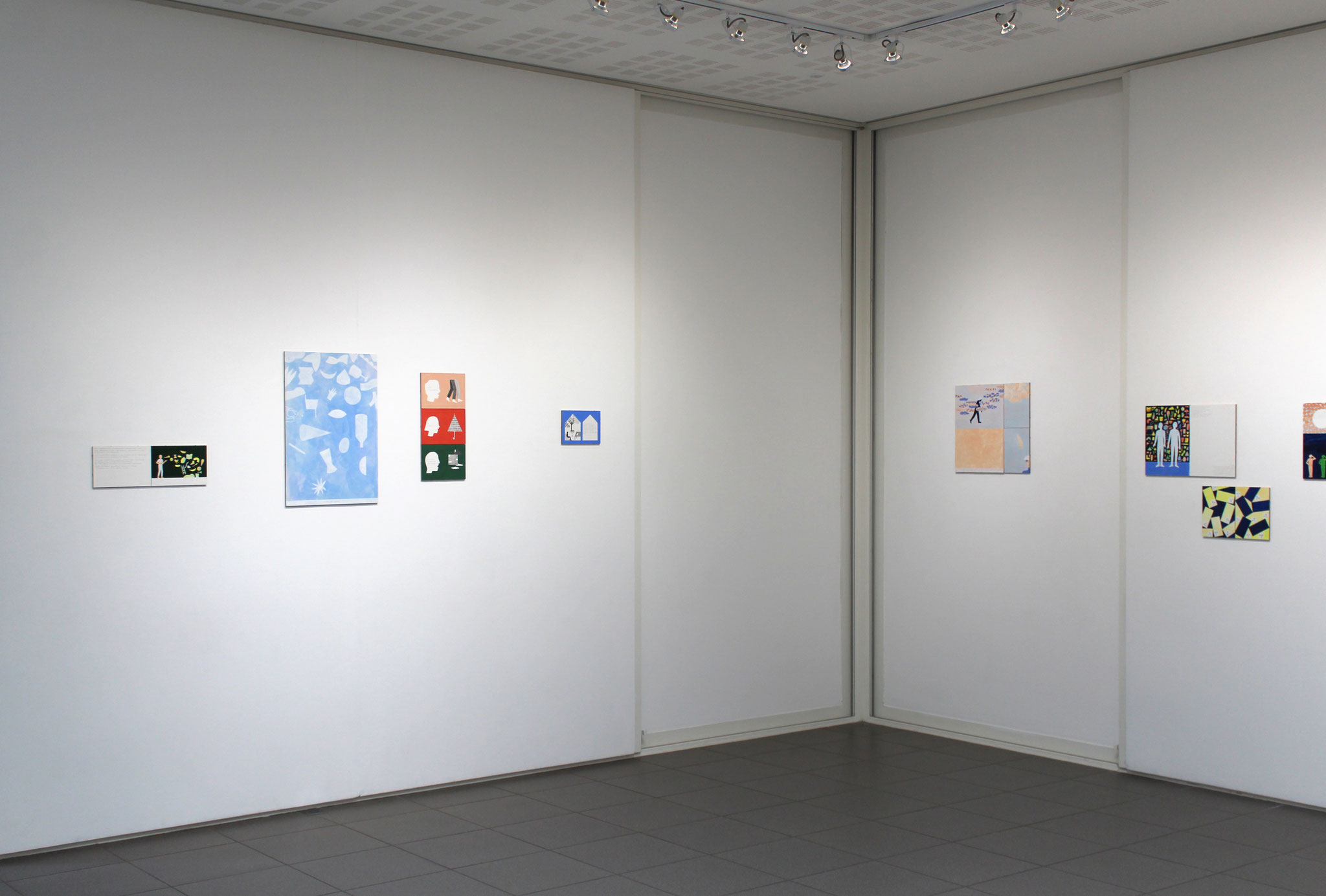 Vue de l'exposition Mathilde Rives, "L'horizon de la ligne".