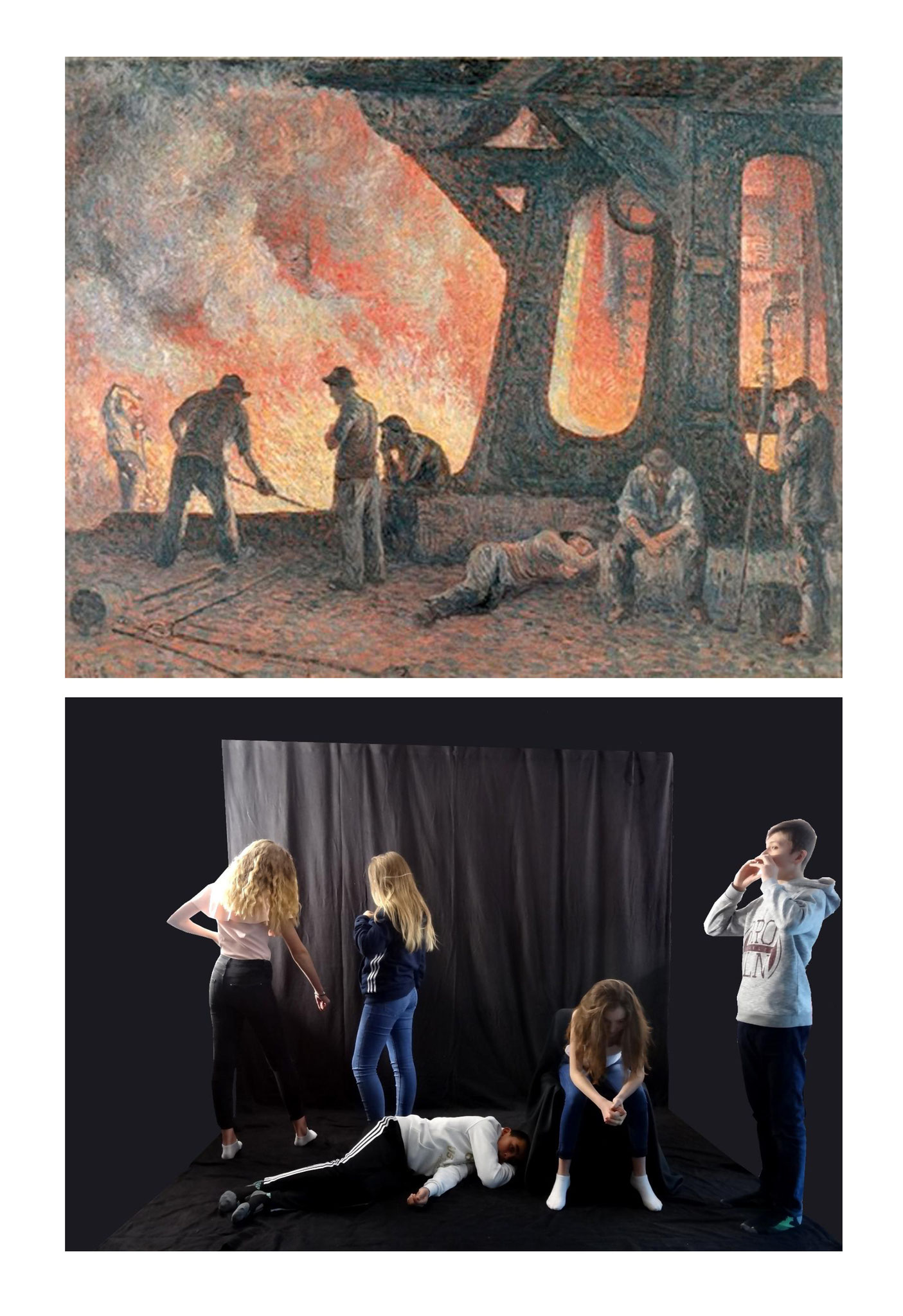 Maximilien LUCE, L'Aciérie, 1900.