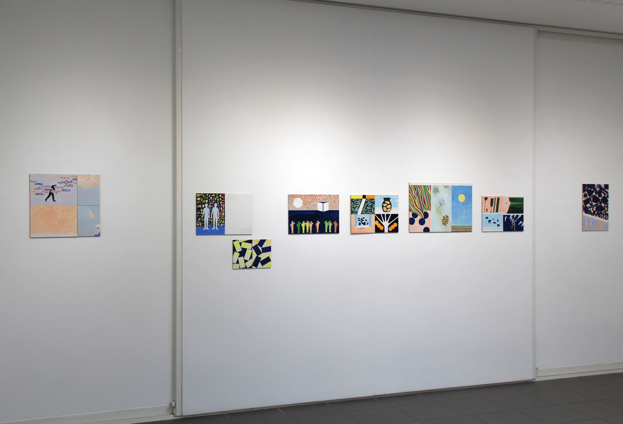 Vue de l'exposition Mathilde Rives, "L'horizon de la ligne".