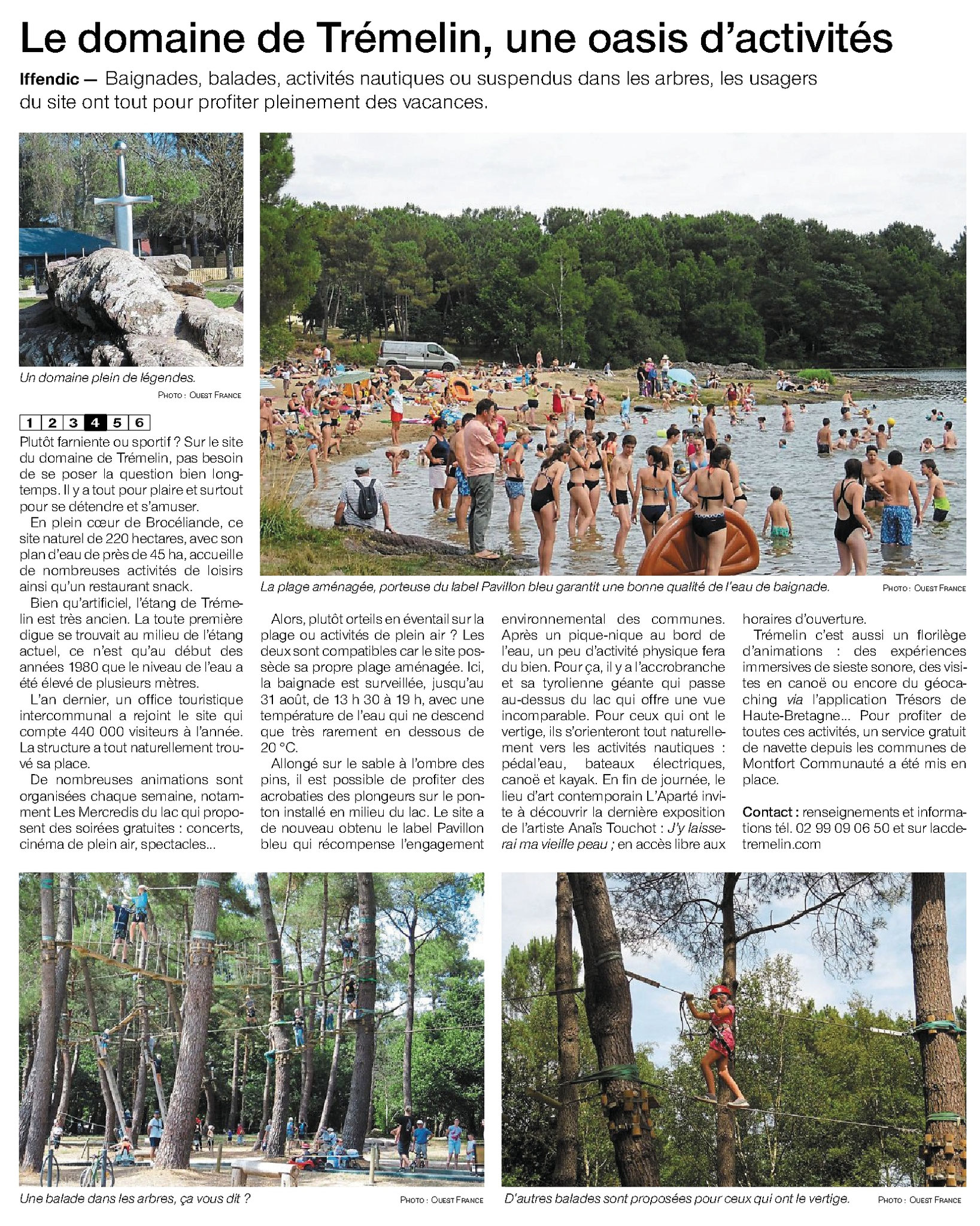 Article Ouest-France du 30 juillet 2019