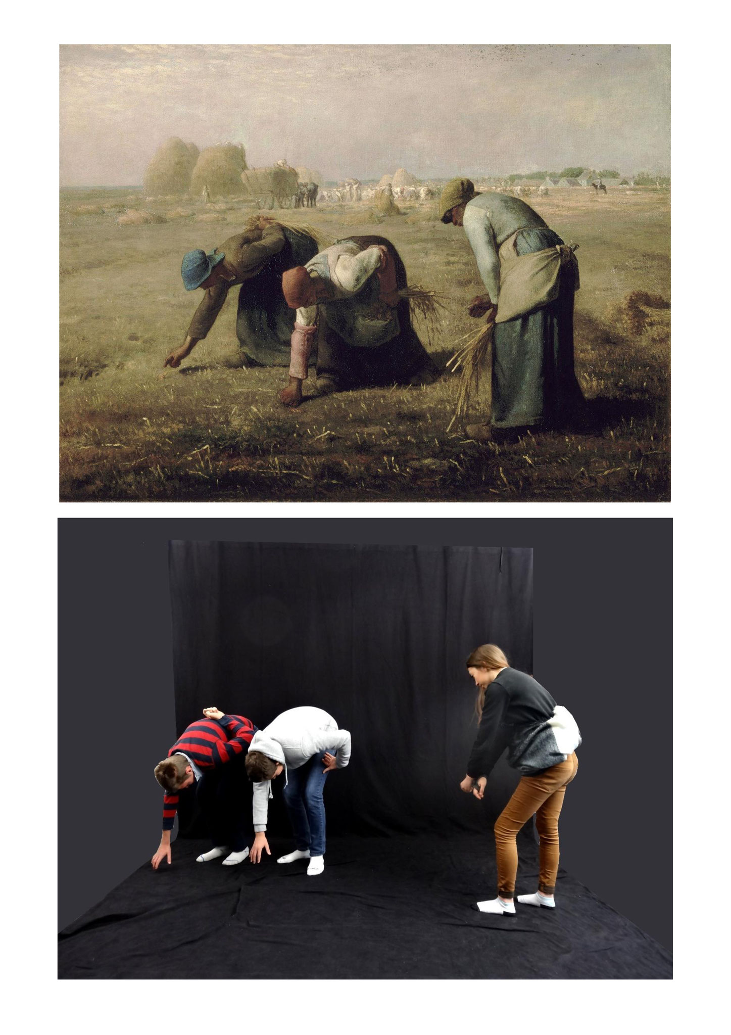 Jean-François MILLET, Les glaneuses, 1857.