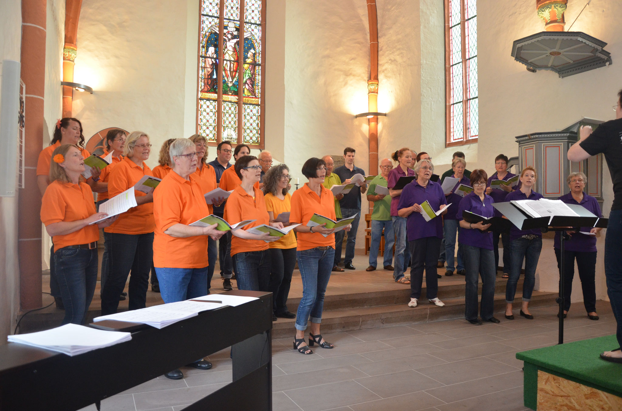 Sommerkonzert 2015 mit den "Flotten Tönen" und dem Ensemble "Schön Schräg"