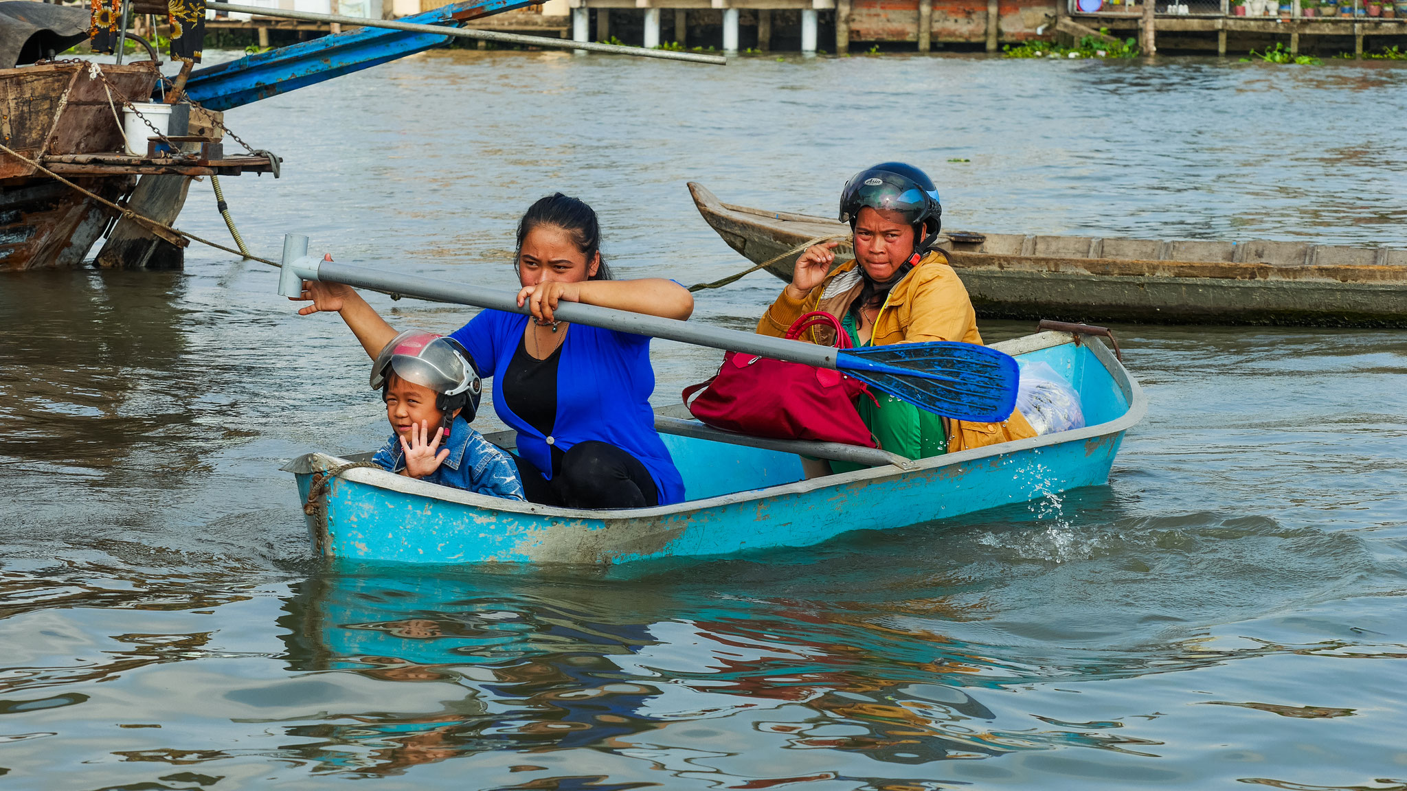 unterwegs im Mekong Delta - die schwimmenden Märkte