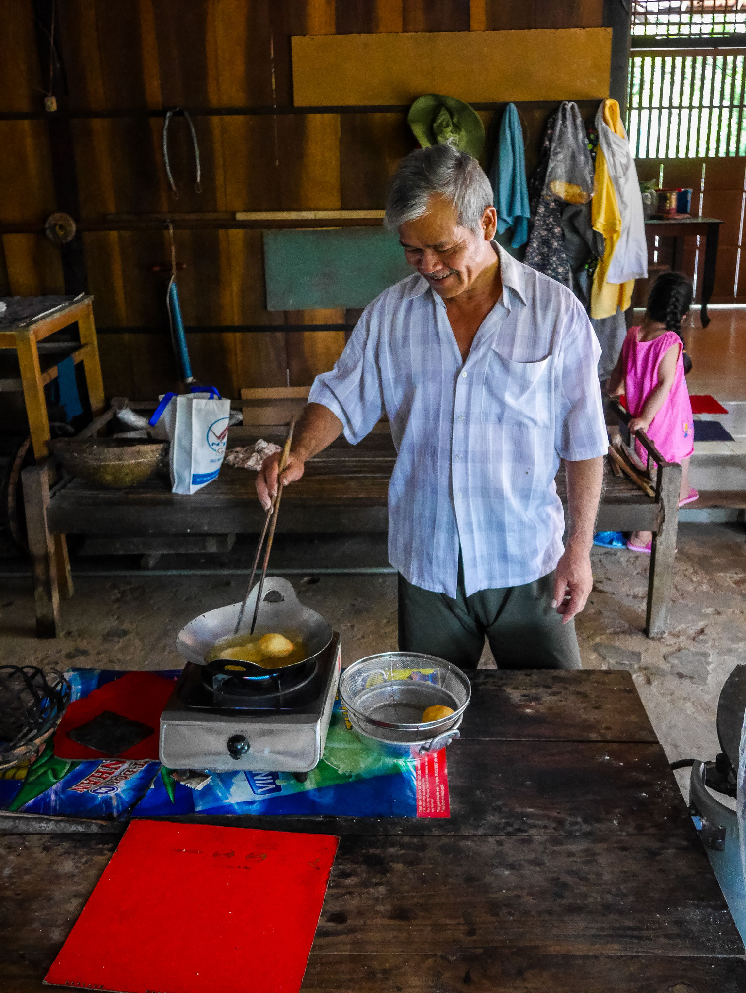 unterwegs im Mekong Delta - Besuch einer anderen Familie