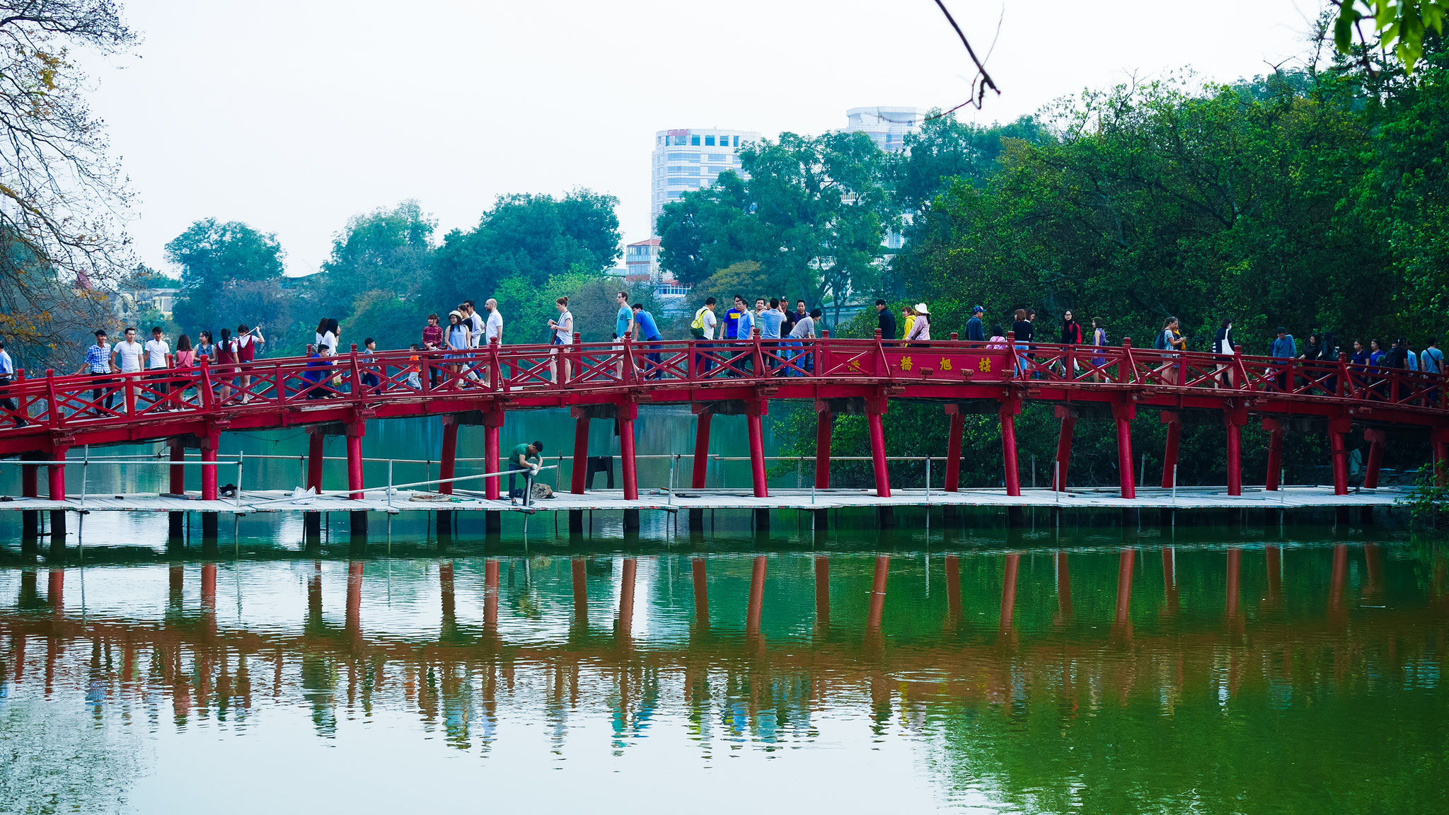 Hanoi - Brücke Cau The Huc