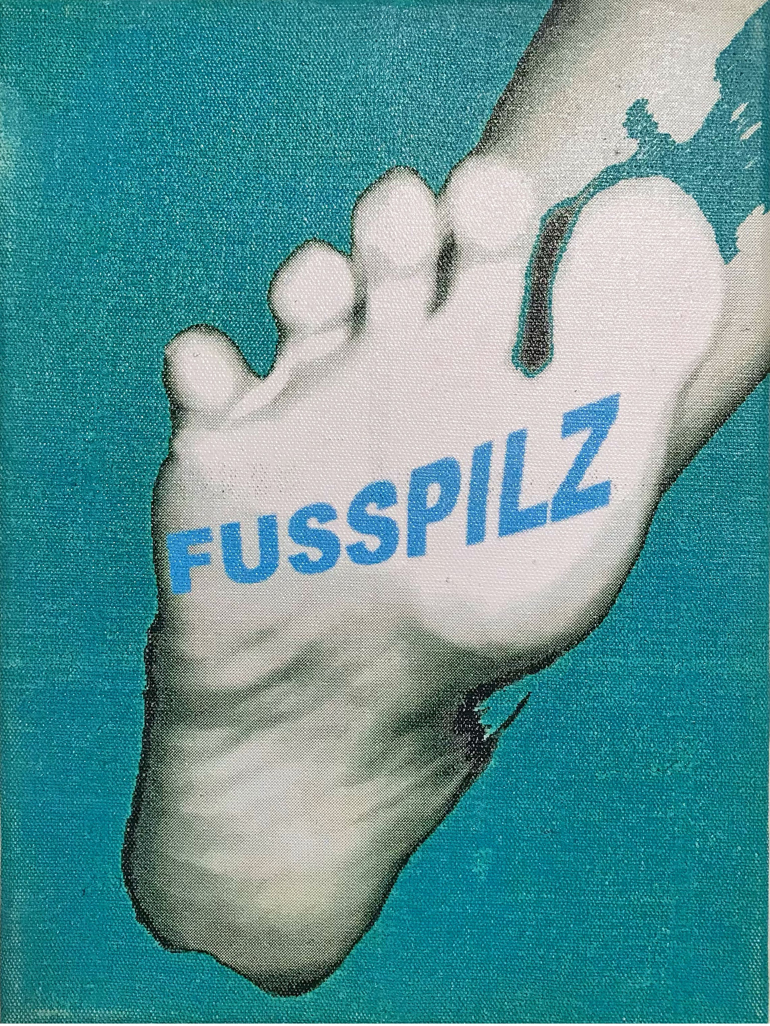 „Fusspilz“ - Digital Print auf Leinwand 18x24cm  2003