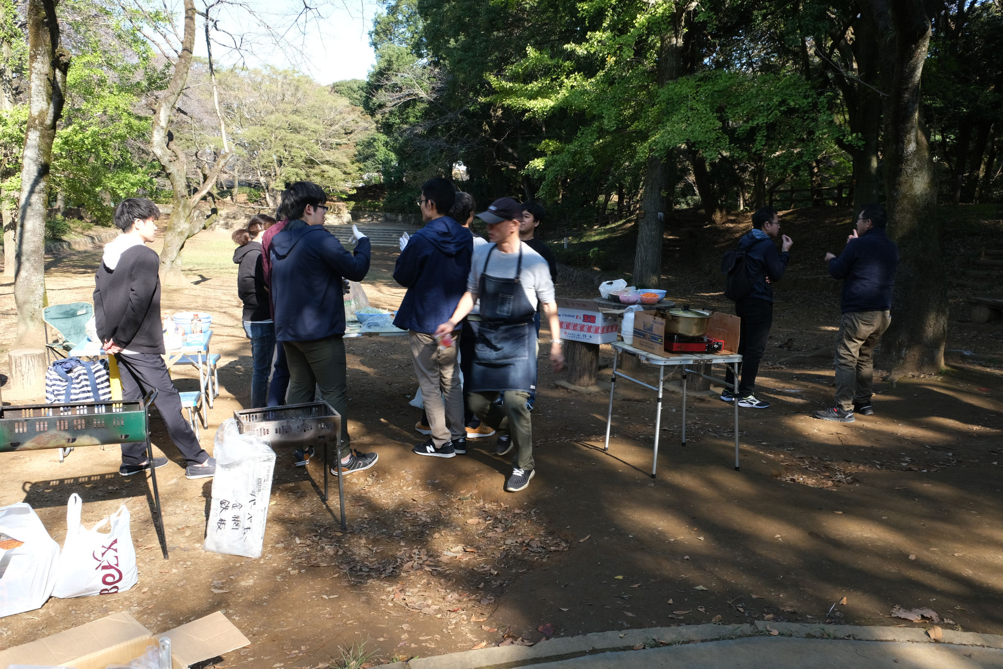 晴れたから気分よく準備開始！