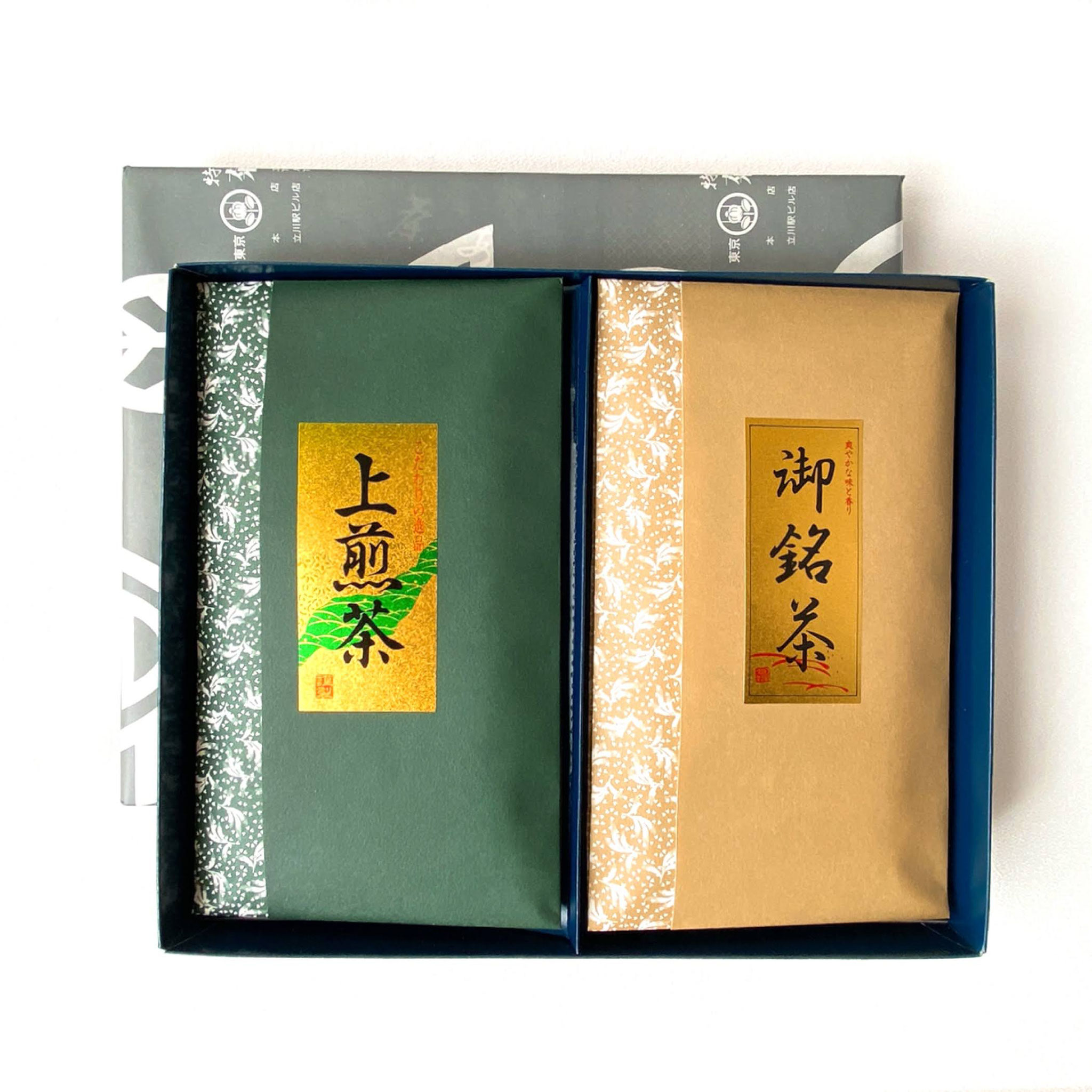 Ｍ‐香大王‐26　￥２,８０８　特むし銘茶（煎茶100ｇ×2）　化粧箱入り　＊包装・かけ紙・承ります。