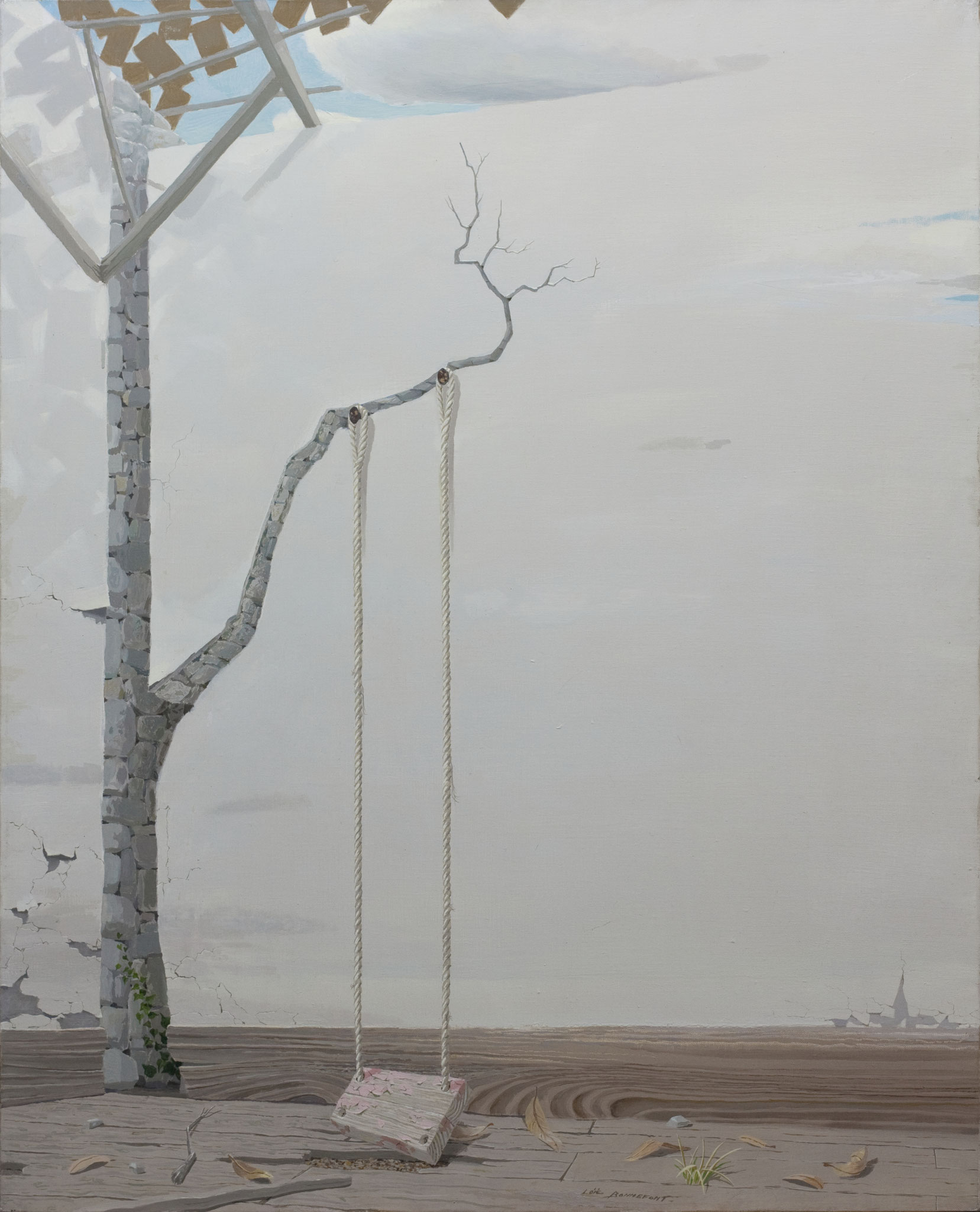 Loïc BONNEFONT, "Réminiscence", Huile sur toile, 100x80 cm, 2 200 €