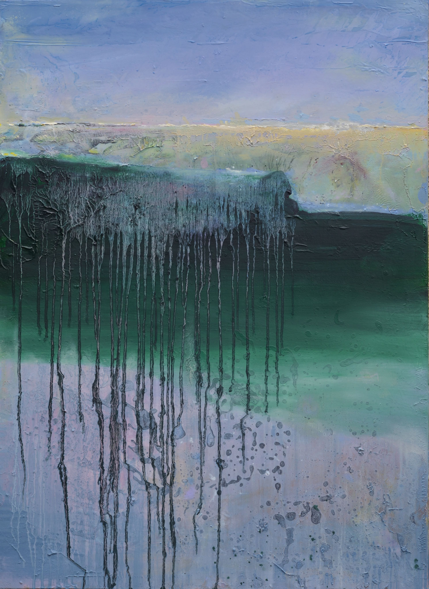 André LE CORRE, " les racines des temps", peinture, 80x60cm, 1500 €