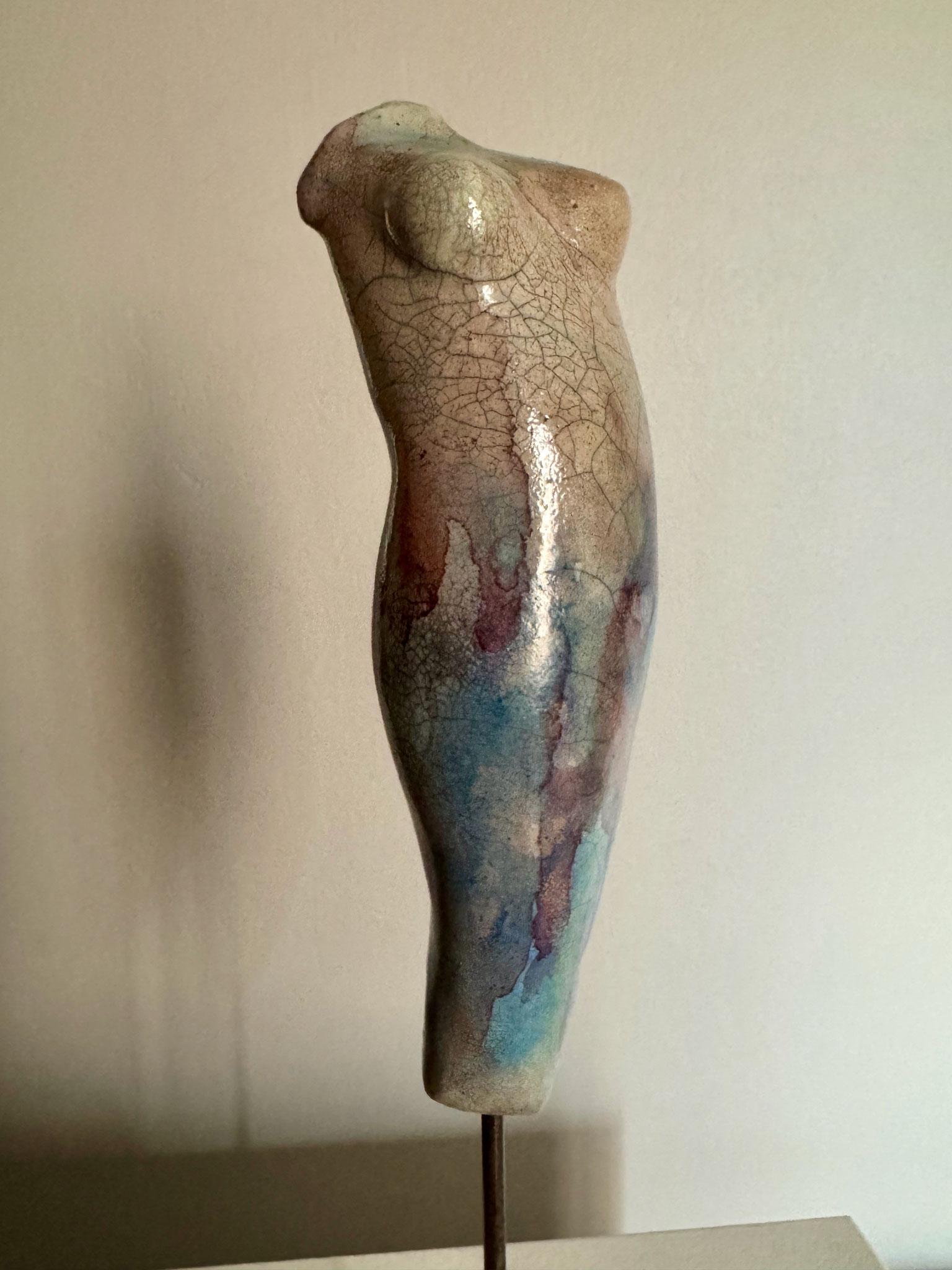 VICA, "La Venus bleue", Céramique cuisson Raku, H 22 cm (avec socle), 160 €