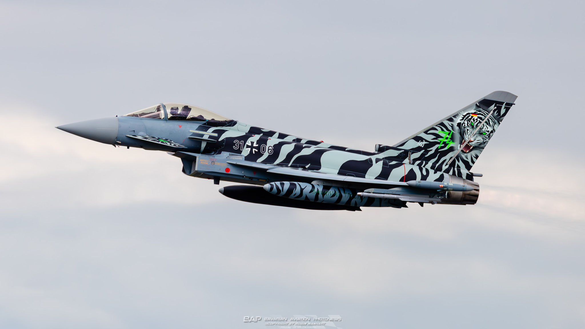 First Flight 31+06 "Cyborg Tiger" der Bavarian Tigers 