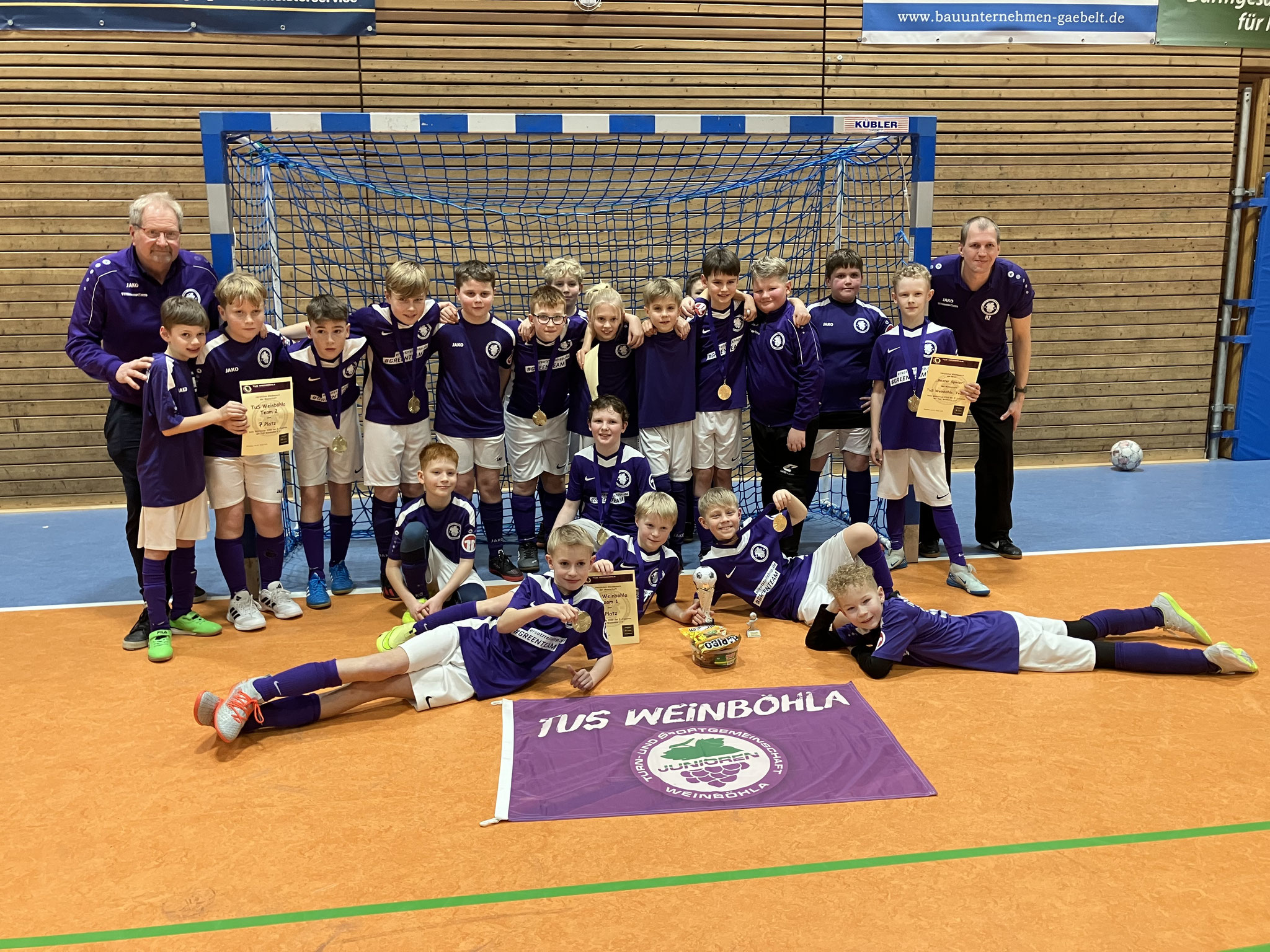 Sieger E-Junioren: TuS Weinböhla Team 1