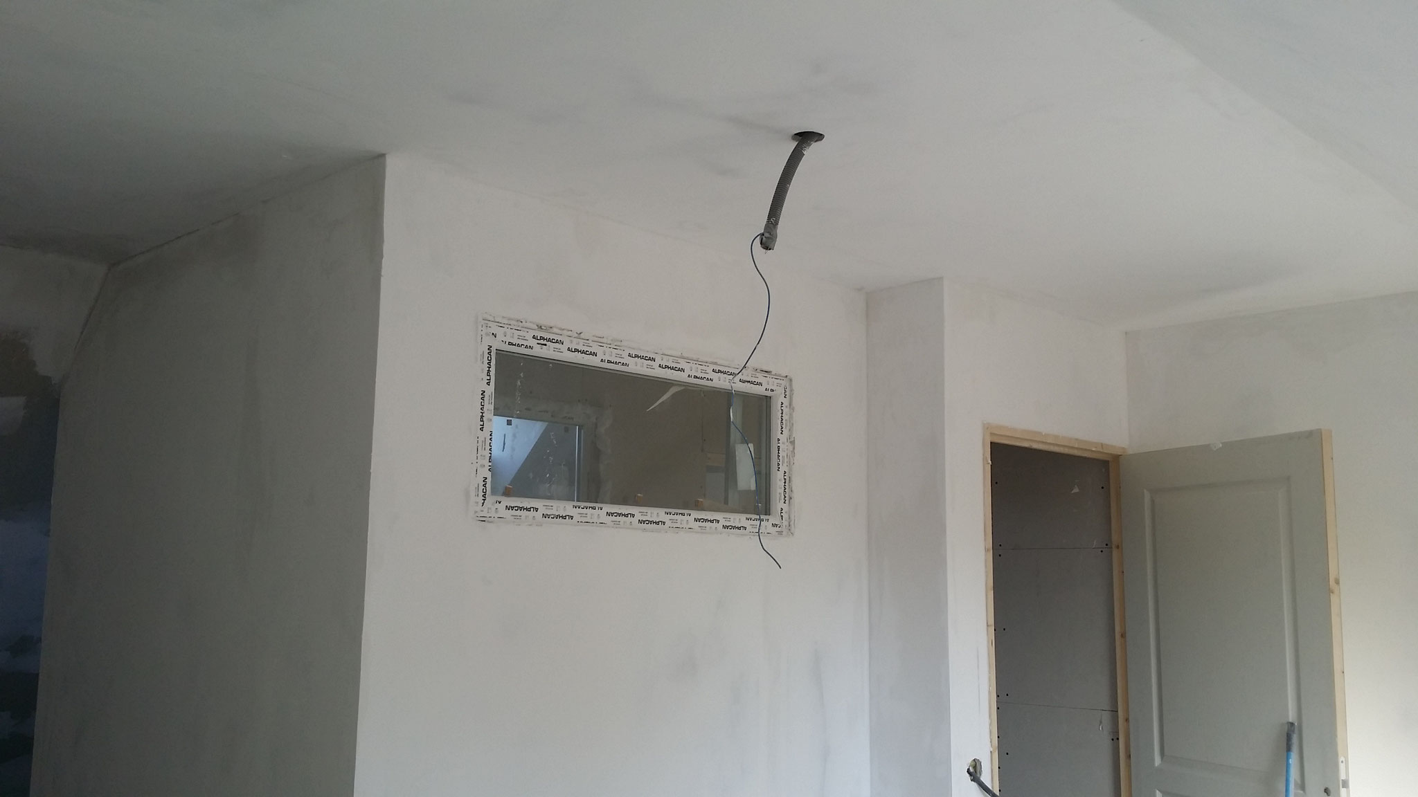 Mise en place fenêtres et finitions placoplatre