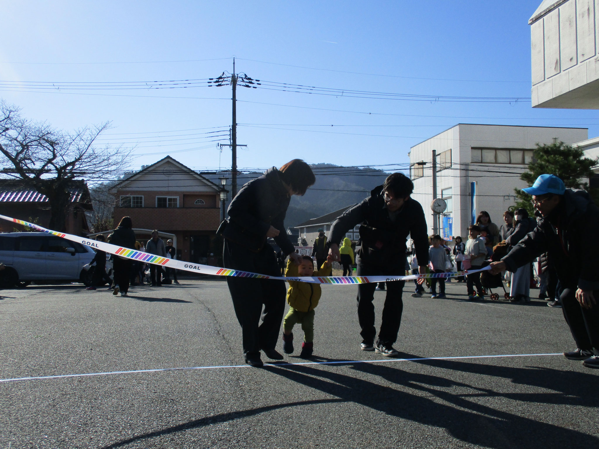 参加149人目のランナーのゴールの瞬間