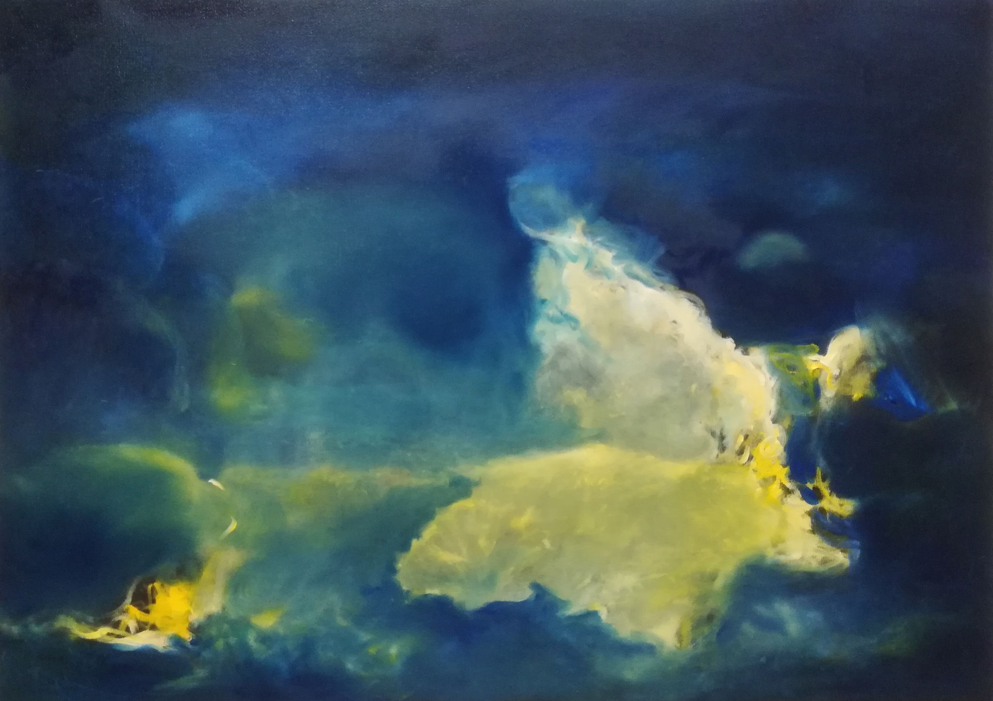 Geist 2025, 70 x 50 cm, Öl auf Leinwand