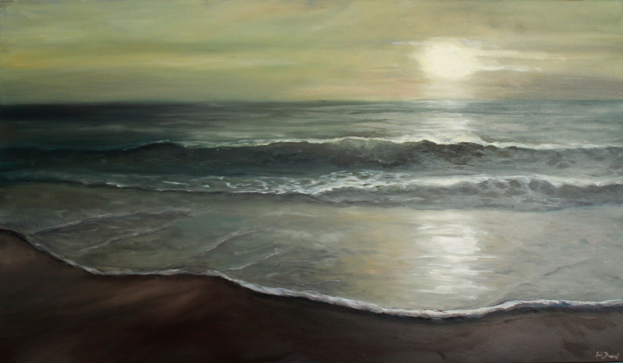 Strand abends 70x140 verkauft