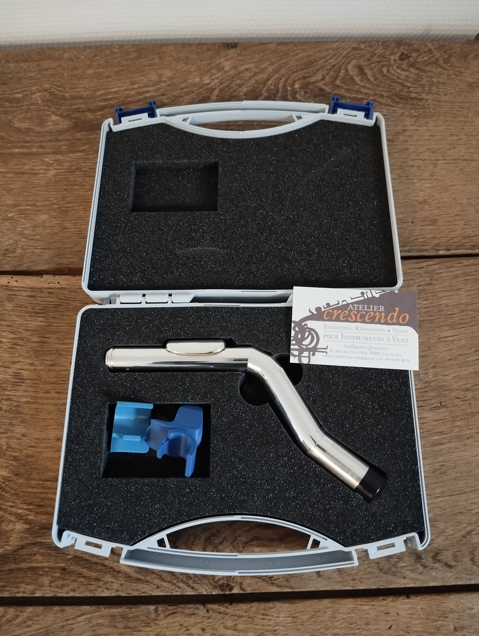 Tête de flûte argent ergonomique
