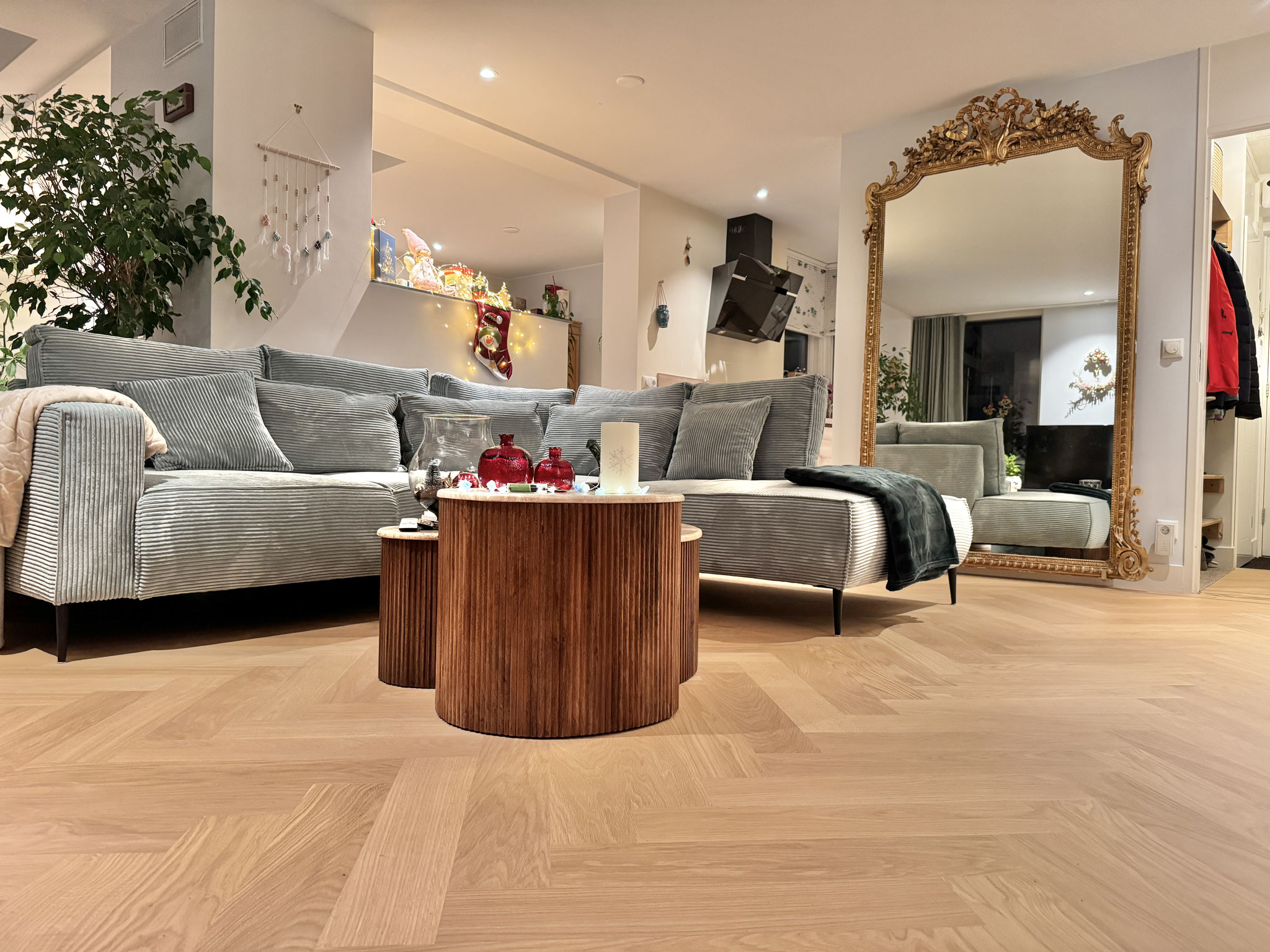 Eiken visgraat tapis, ultra matte lak Bona Natural