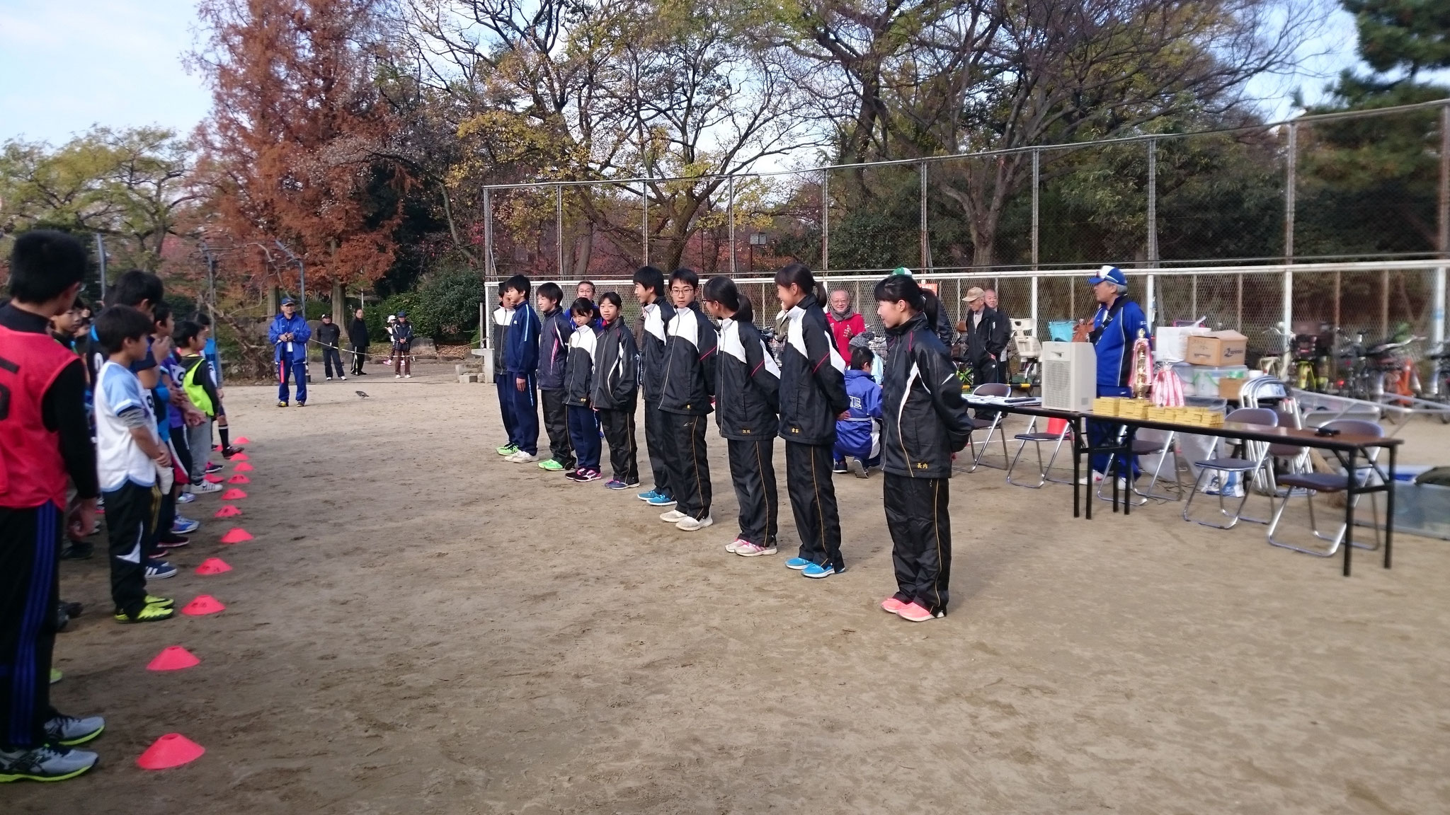 墨江丘中学校　陸上部の皆さん