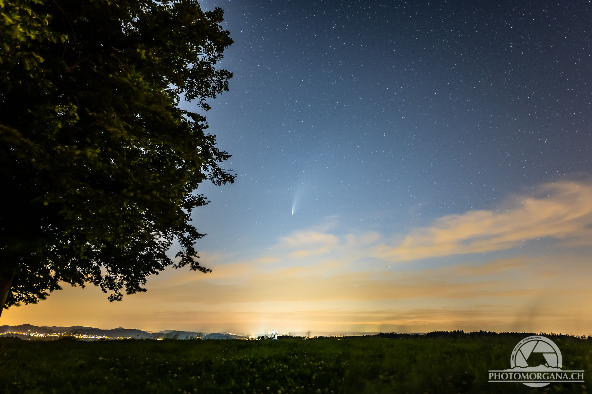 Komet Neowise über Winzenberg - St. Gallen Sommer 2020