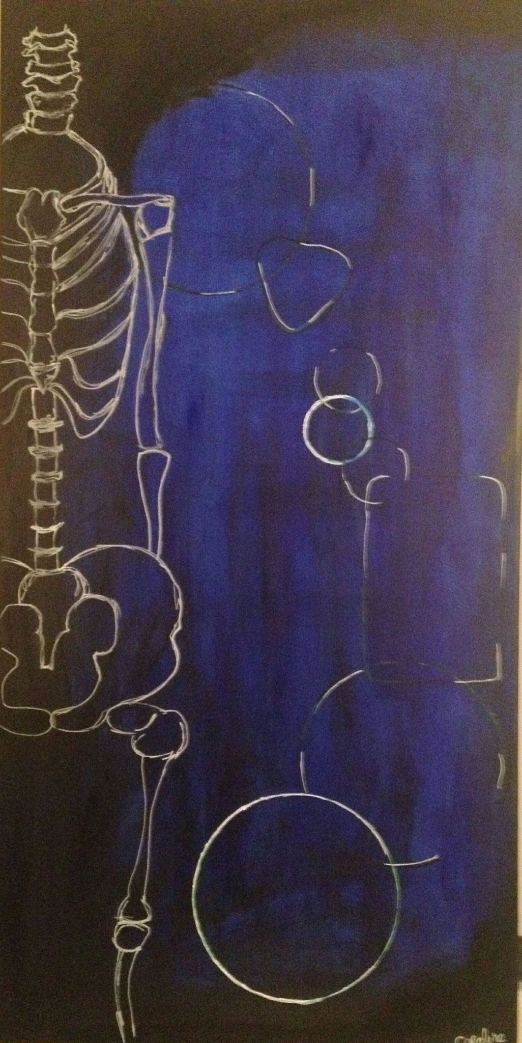 Bones, 50x100cm, Acrylique