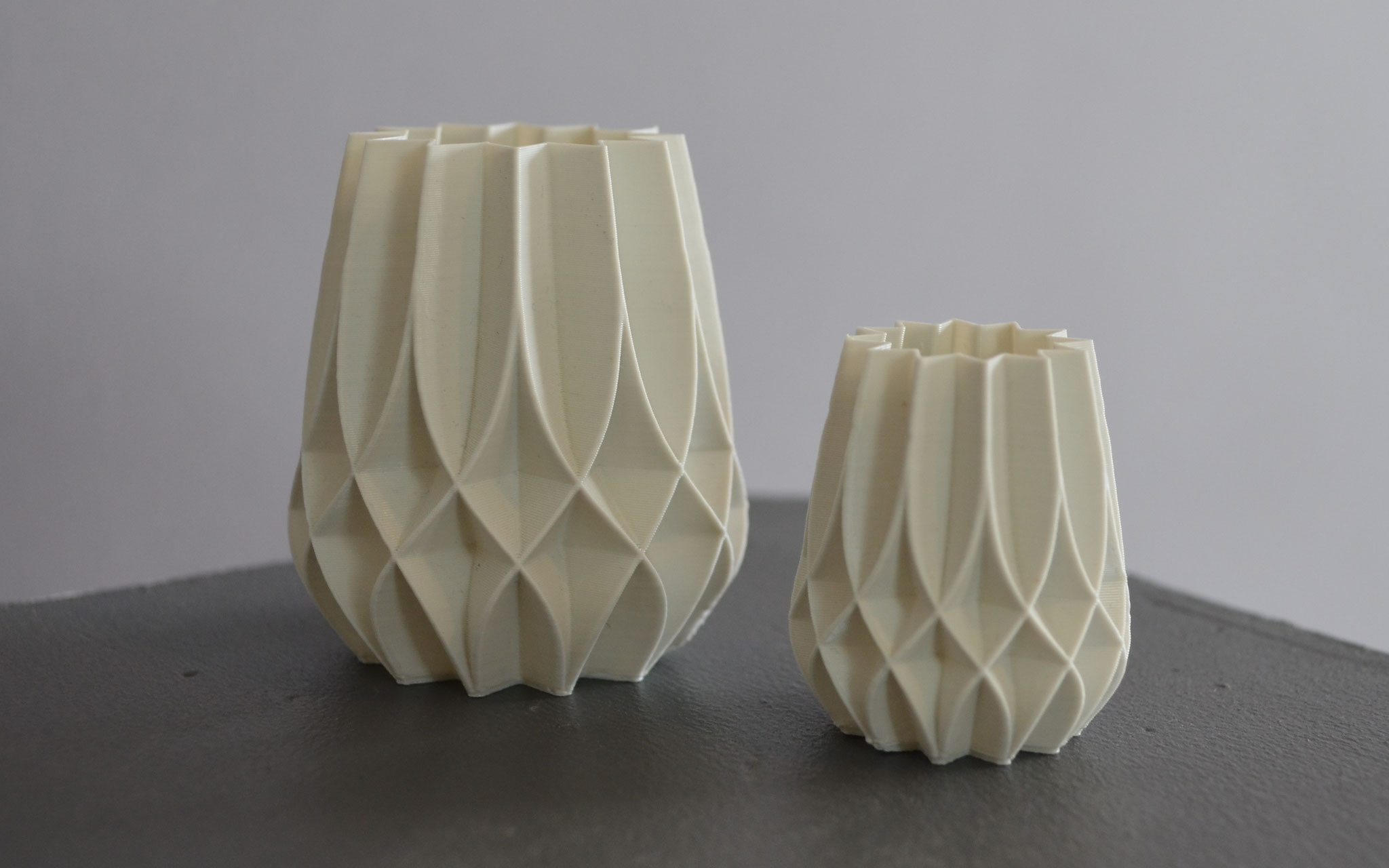 3D gedruckte minivasen mit organischer Form