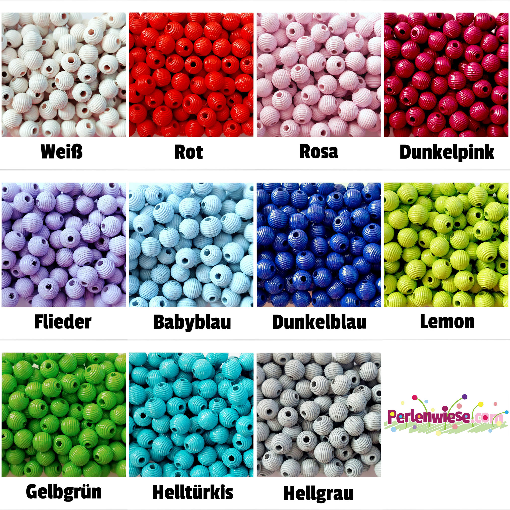 Rillenperlen 10 mm