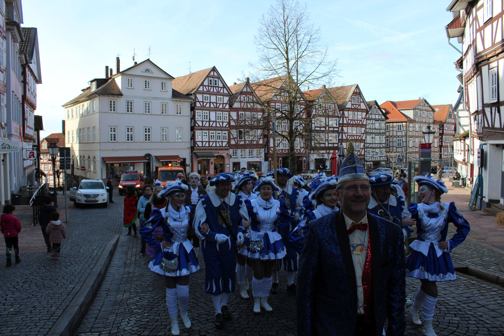 Anmarsch zum Rathaus