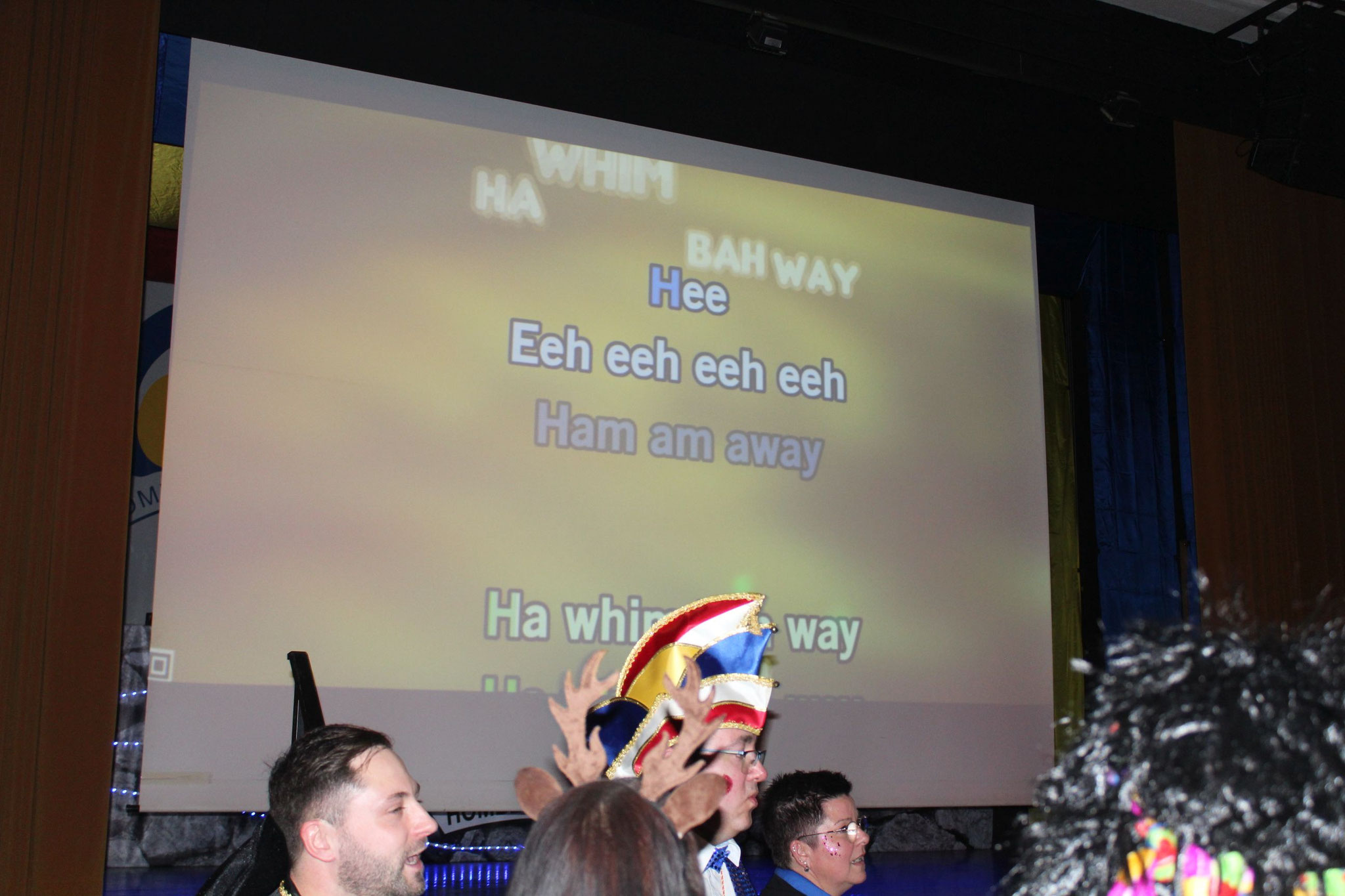 im Anschluss beherztes Singen im Rudel :-D 