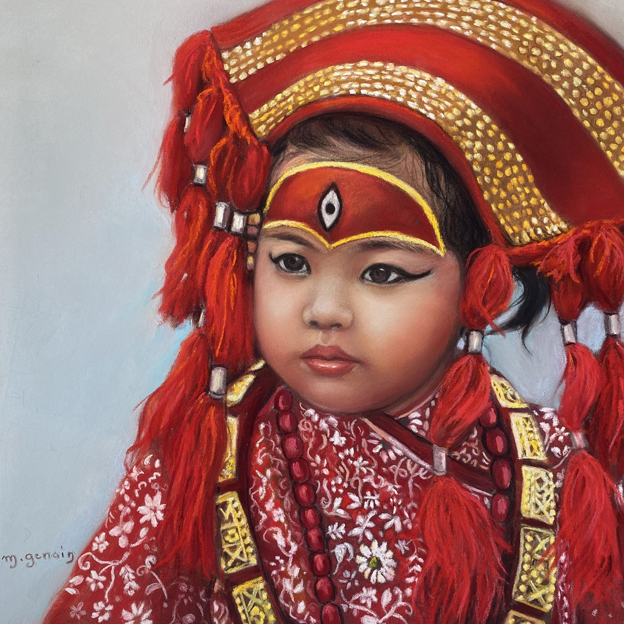 Kumari Puja 40 x 40 cm
